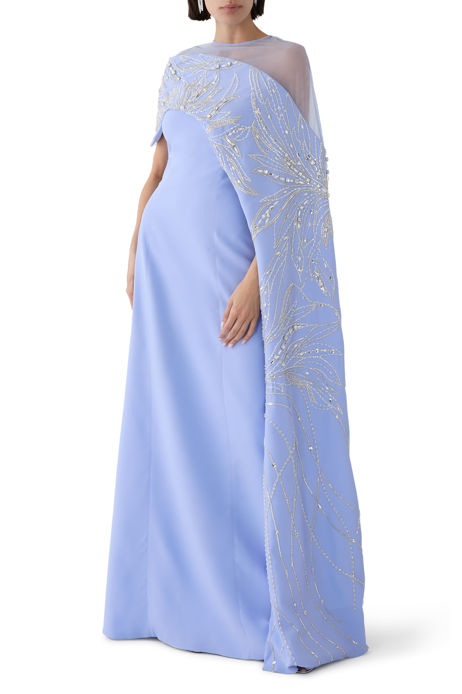 طقم فستان سهرة وكاب سيليفيا