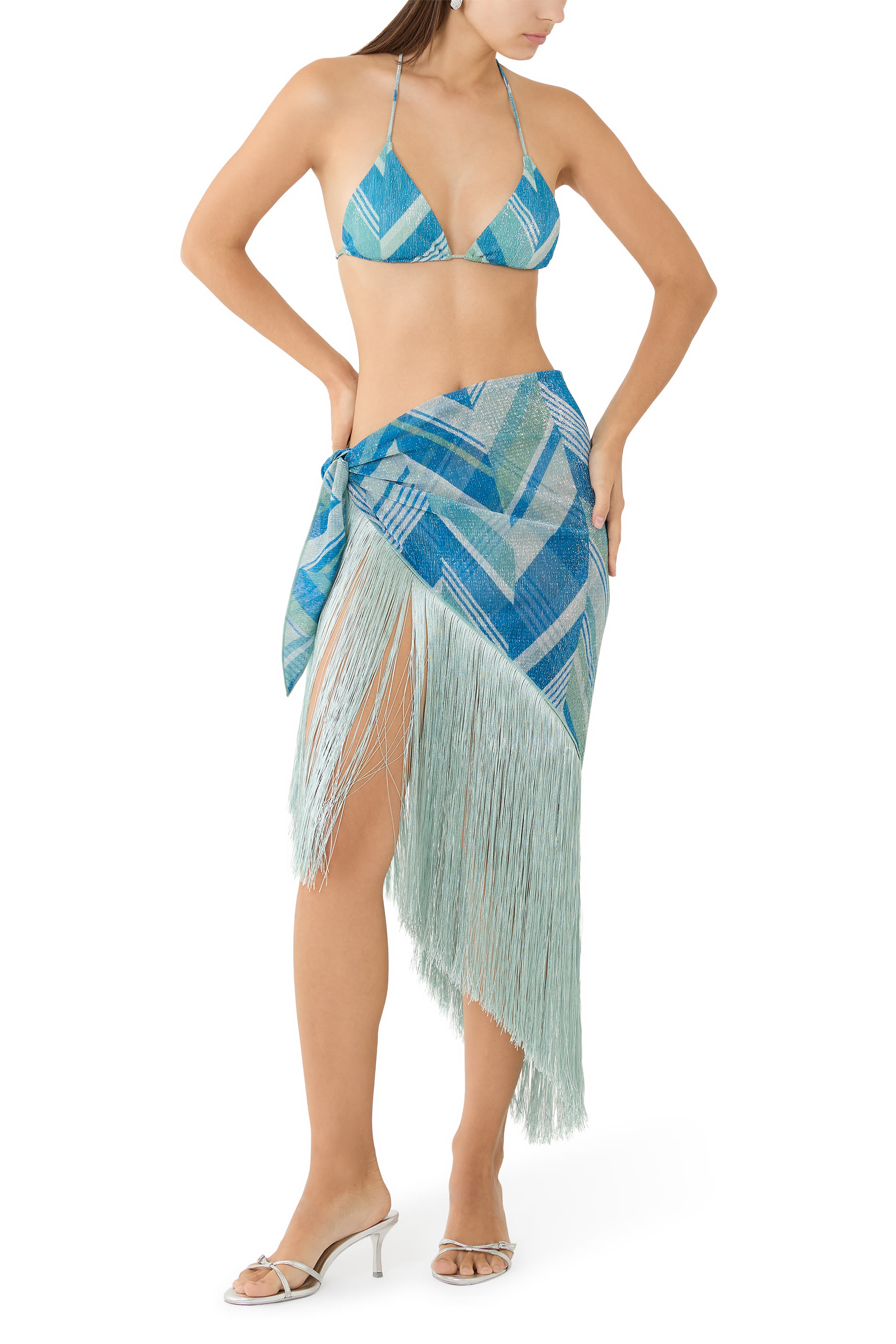 باريو بشرابات ونقشة خطوط متعرجة لوركس