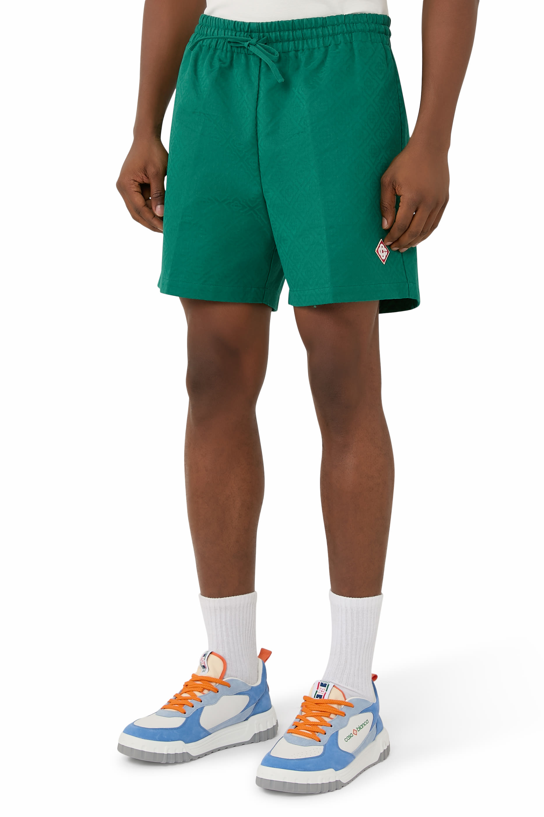 شورت بحرف شعار الماركة قطن وجاكار