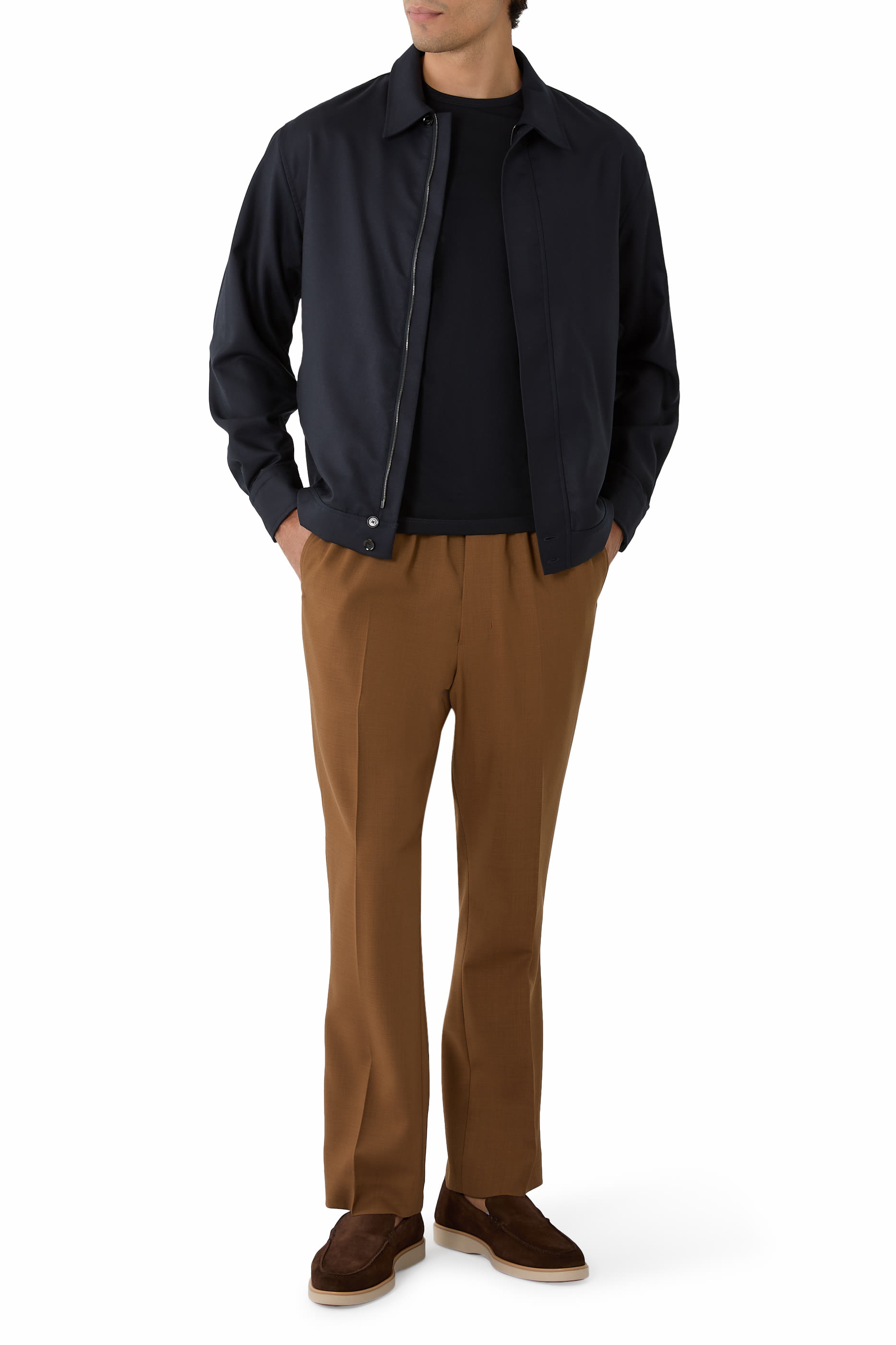 Wool Elasticated Waist Trousers