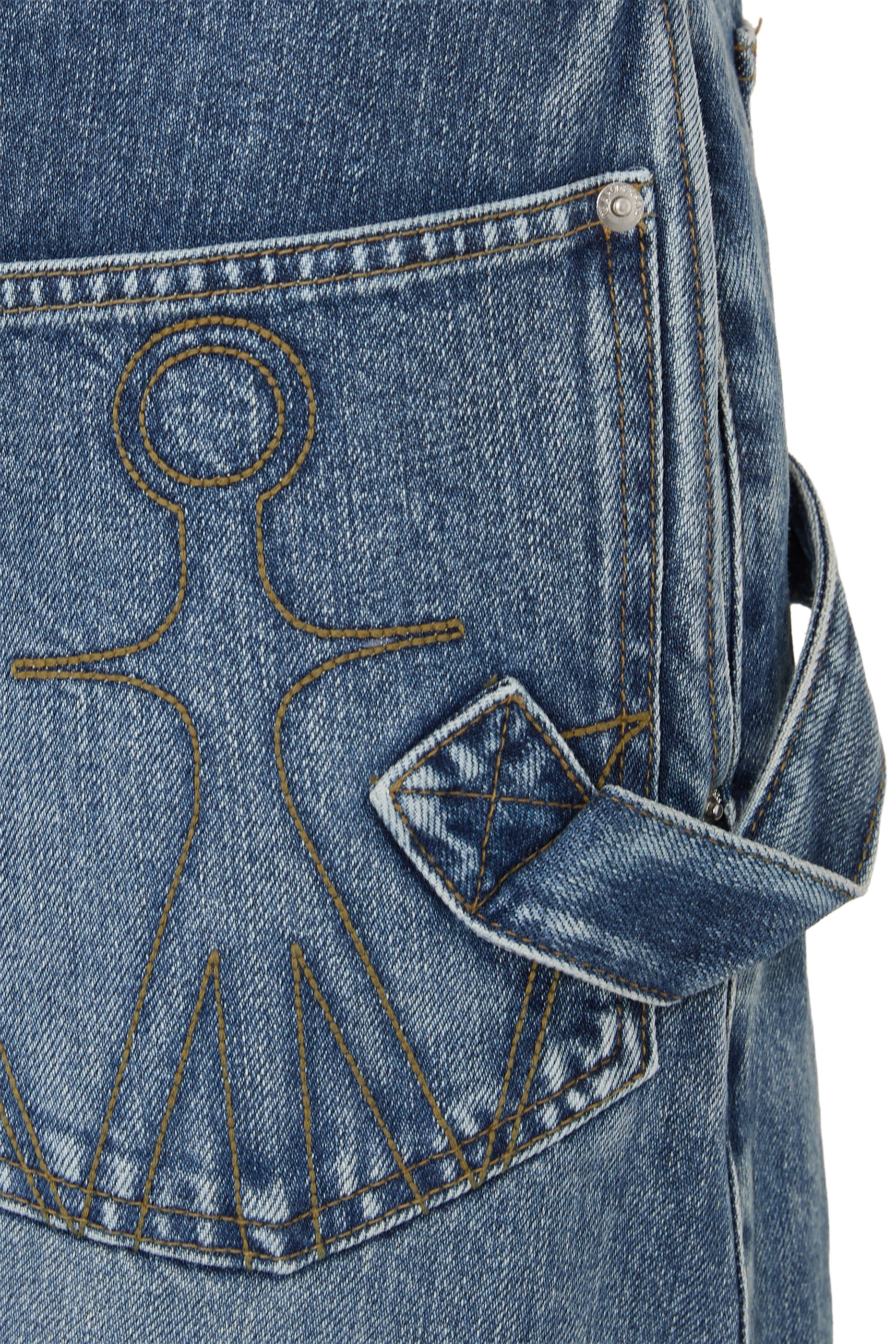 بنطال جينز وورك وير بتصميم ملفوف