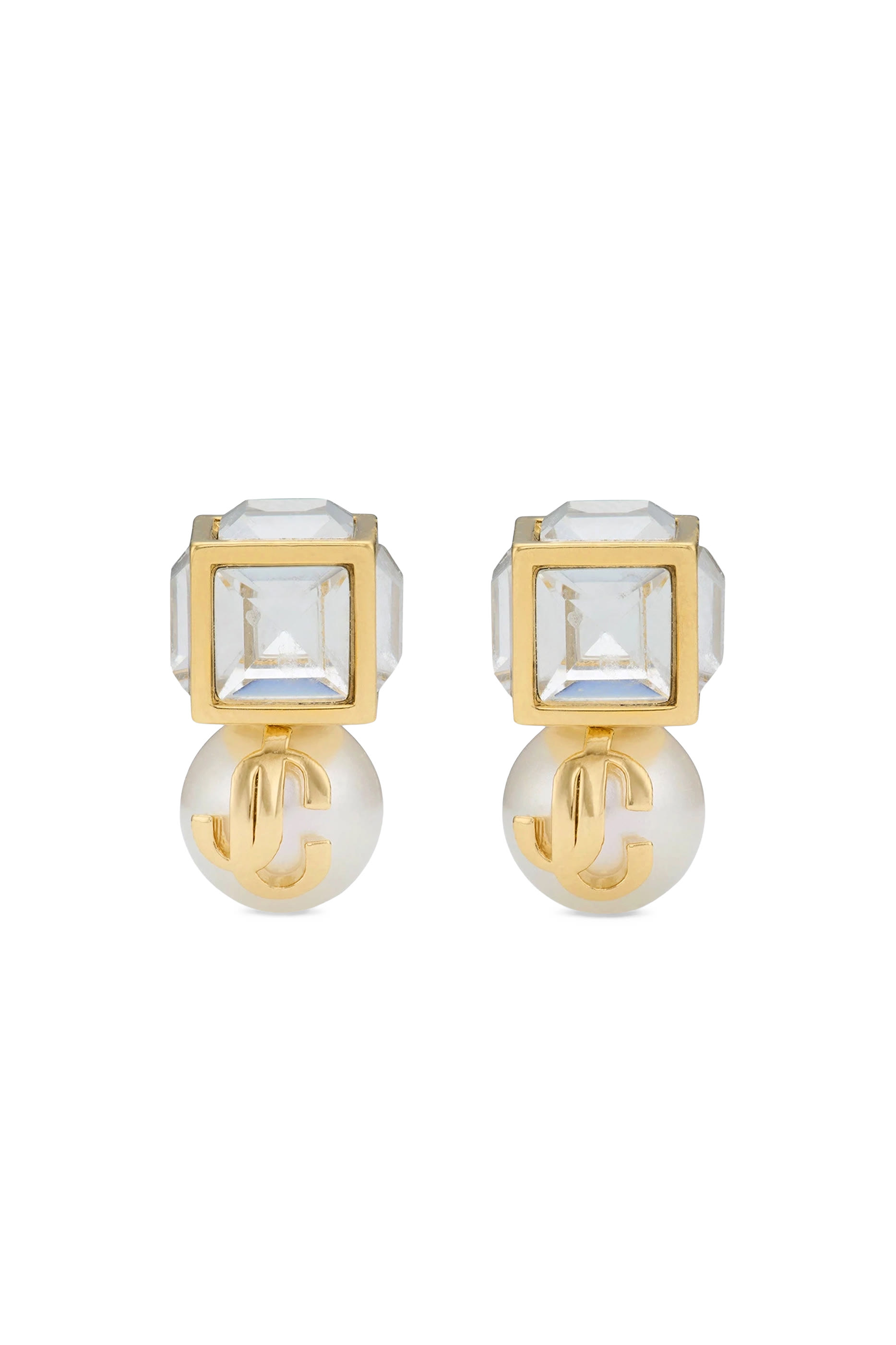 أقراط بتصميم كعب مزينة بلؤلؤ