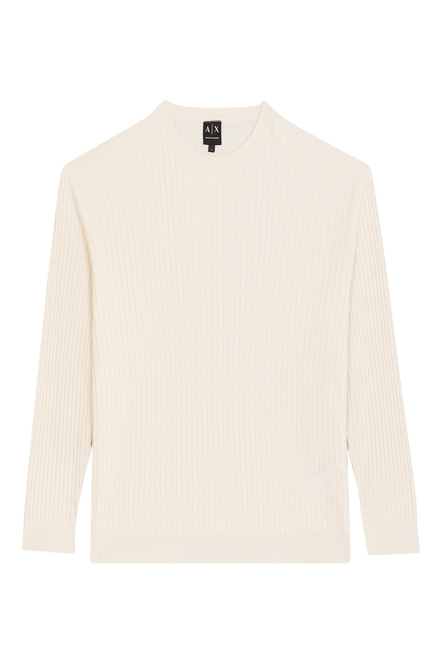 سترة منسوجة بياقة ضيقة بشعار الماركة 