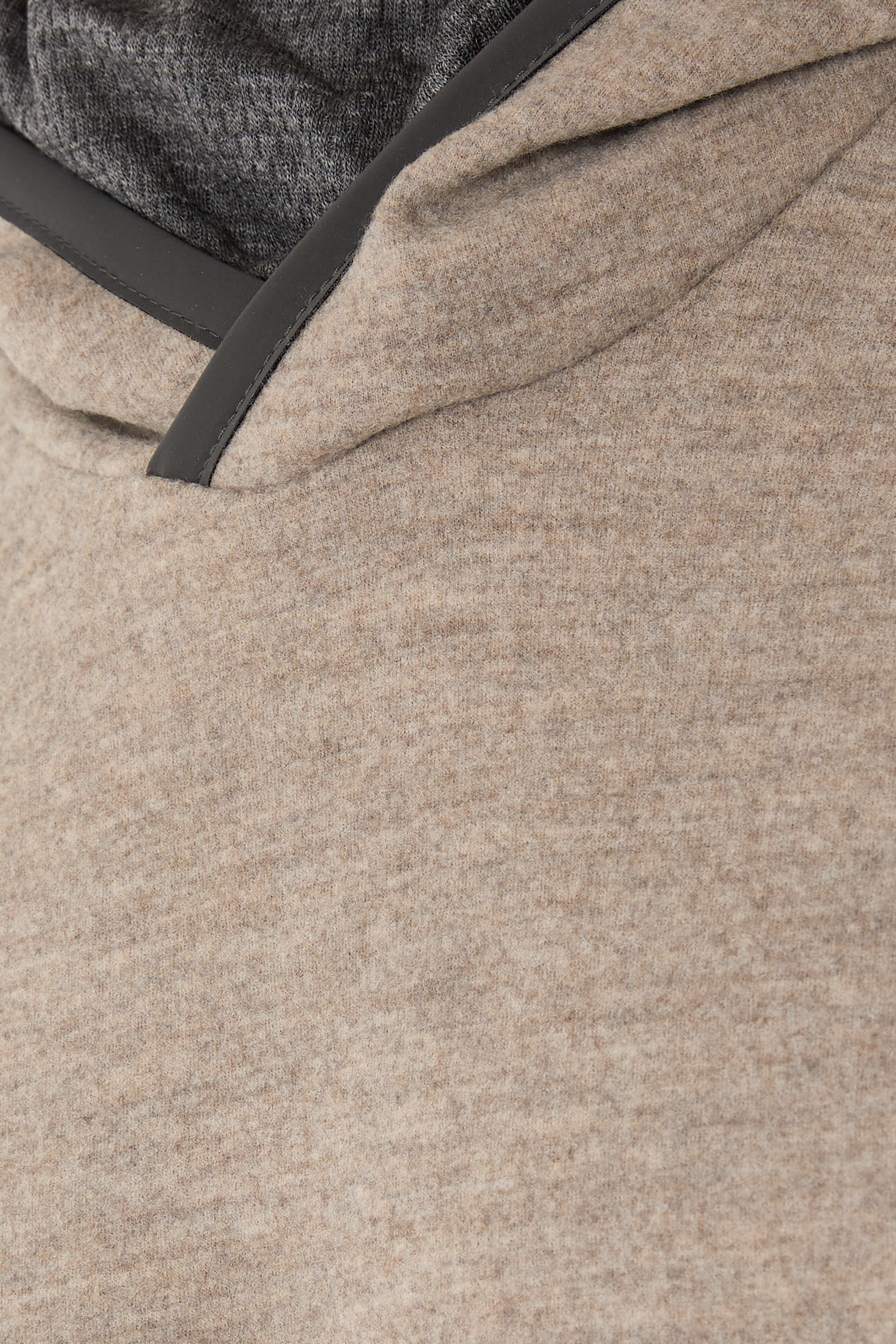 سويت شيرت بغطاء رأس صوف بكر ونايلون جيرسيه