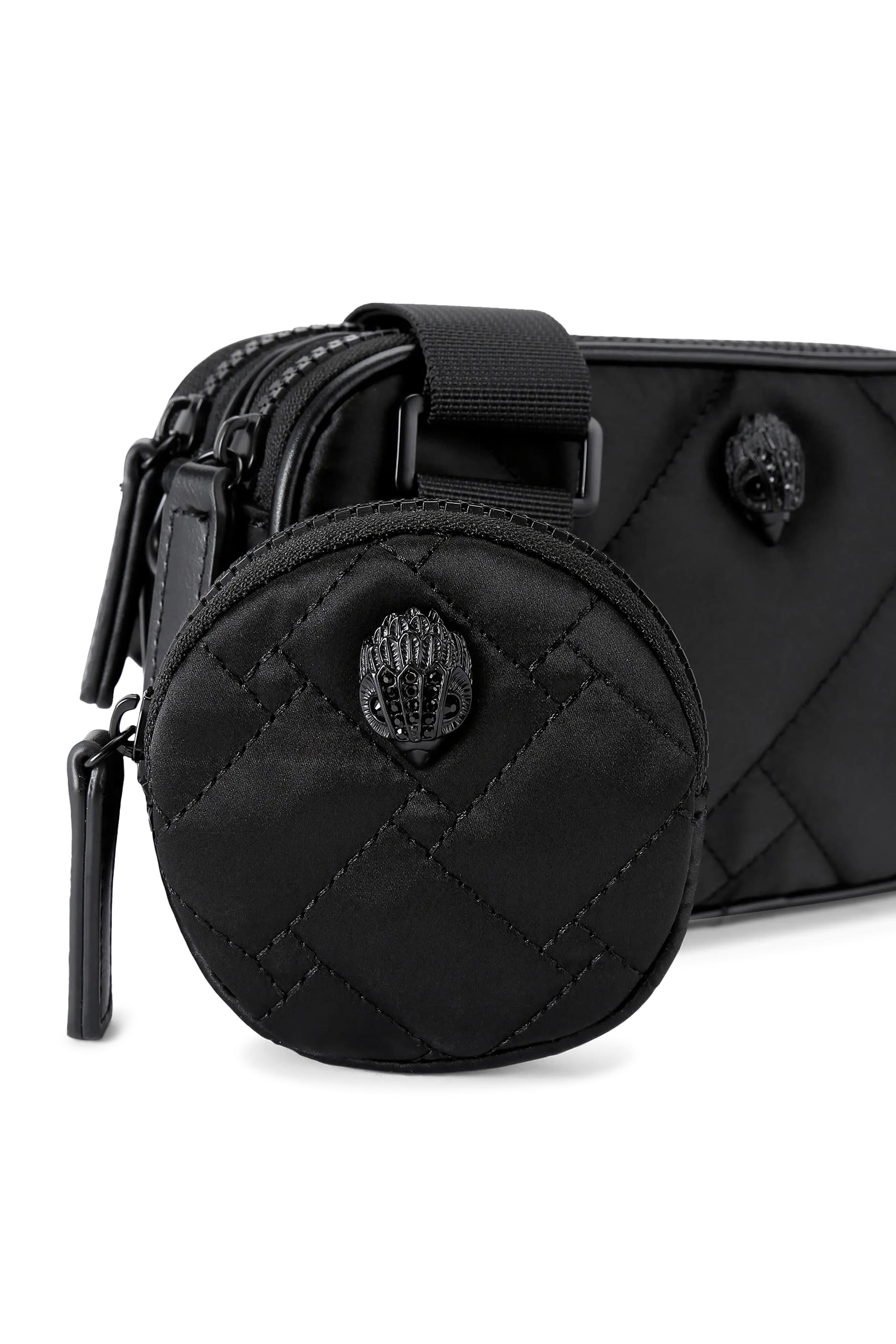 حقيبة كاميرا صغيرة بسحاب خامة معاد تدويرها