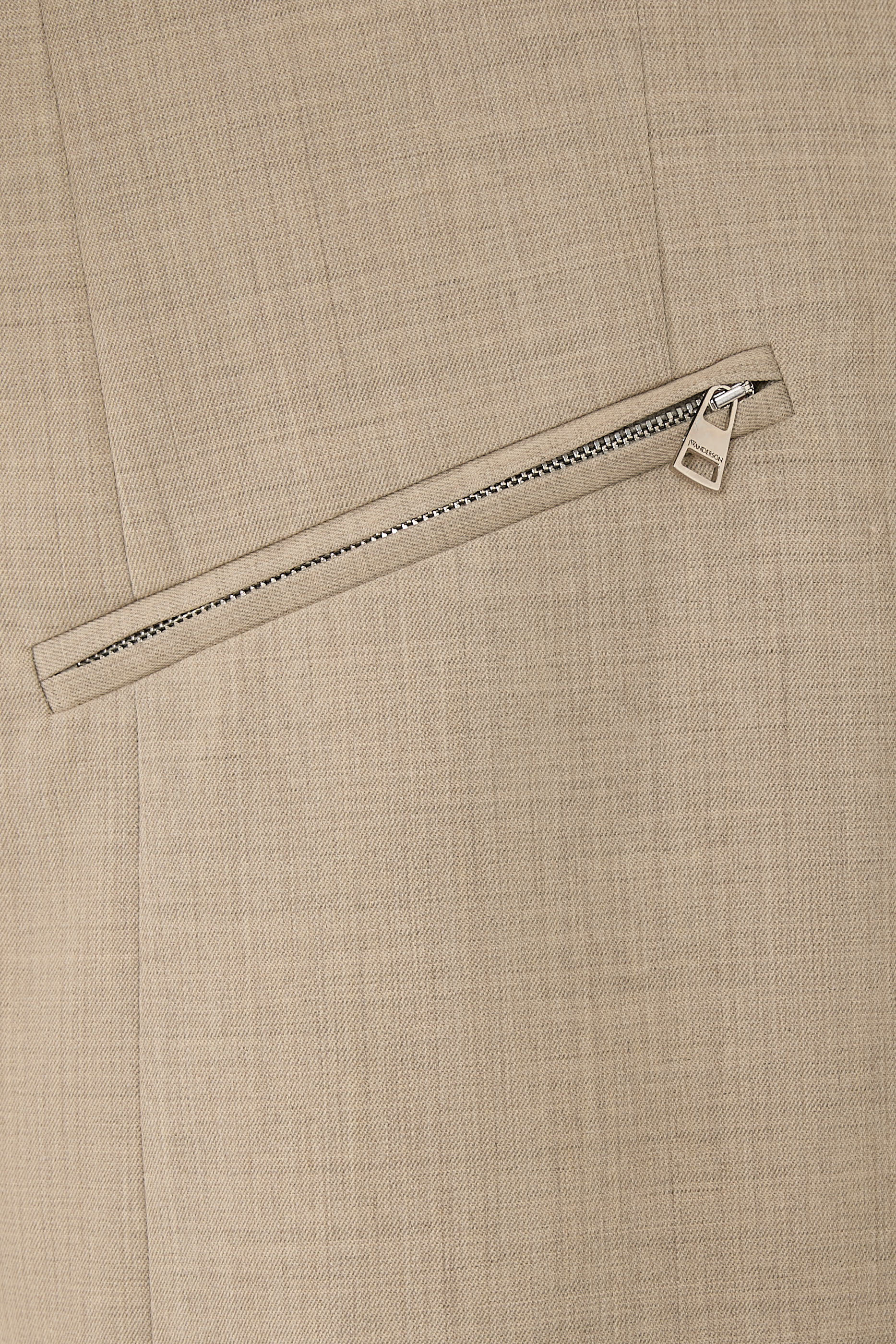 Front-Button Tailored Blazer Jacket