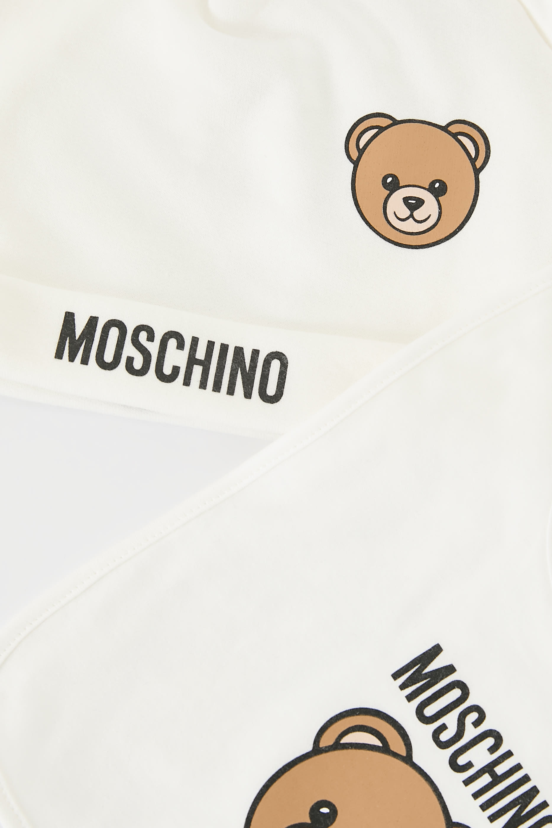 طقم قبعة ومريلة برقعة الدب تيدي للأطفال