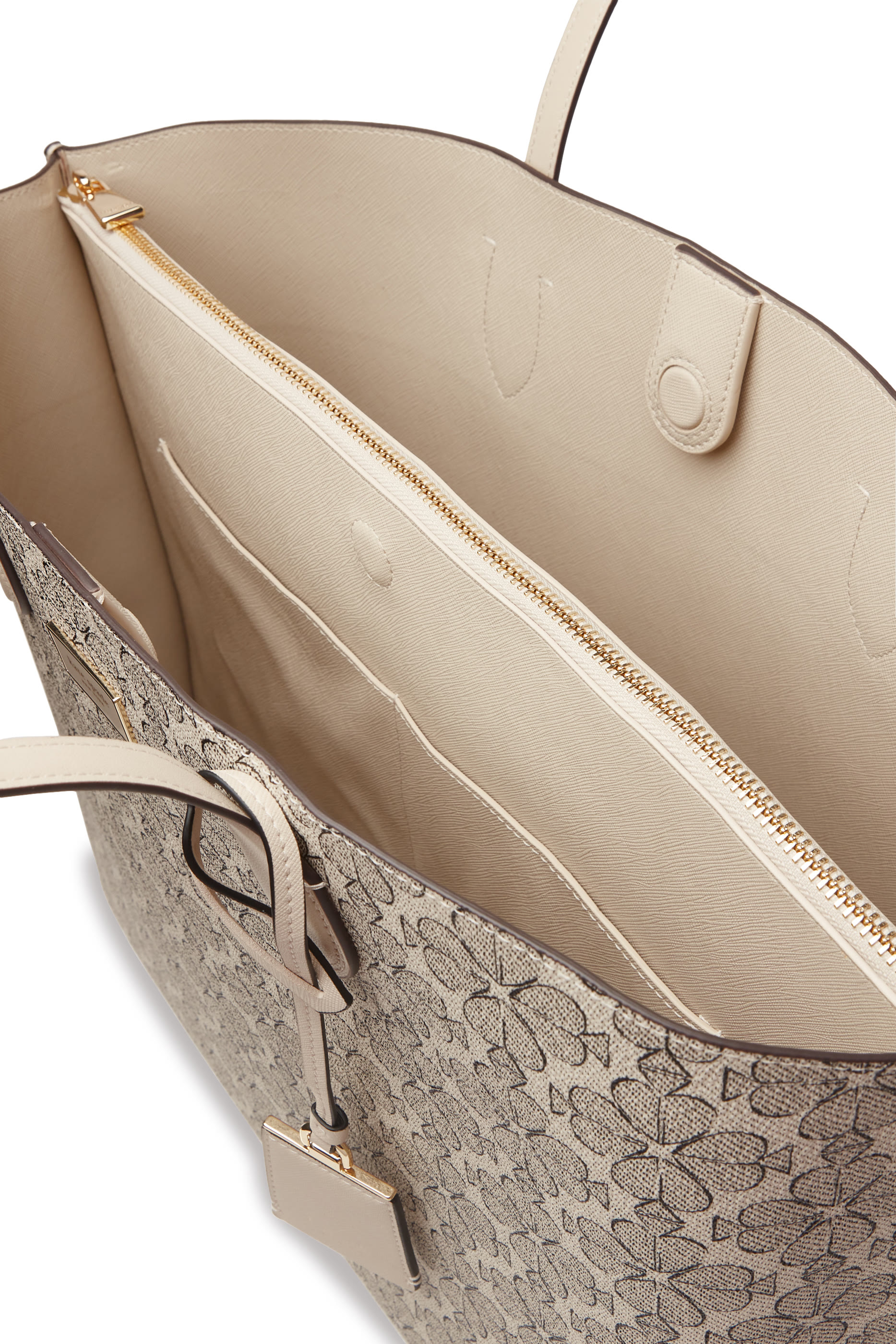 حقيبة يد كروس بودي سويت بنقشة زهور بالشكل البستوني