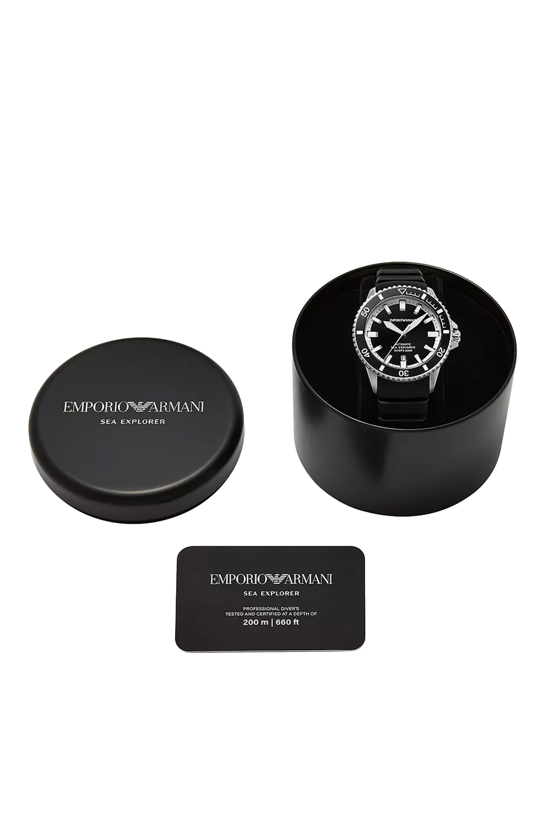 ساعة سيا اكسبلورر أوتوماتيكية بسوار سيليكون أسود