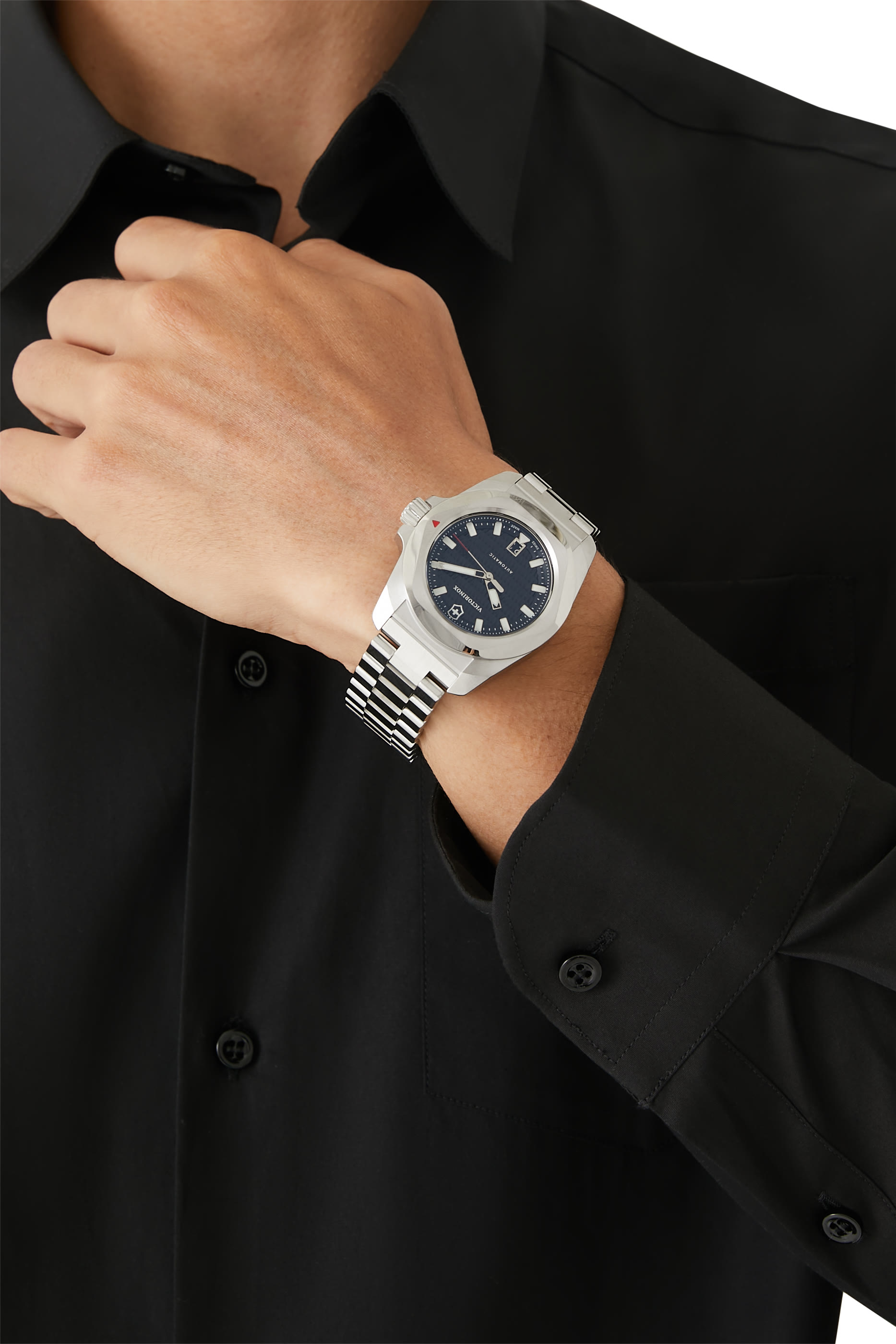 ساعة اي ان او اكس أوتوماتيكية، ستانلس ستيل