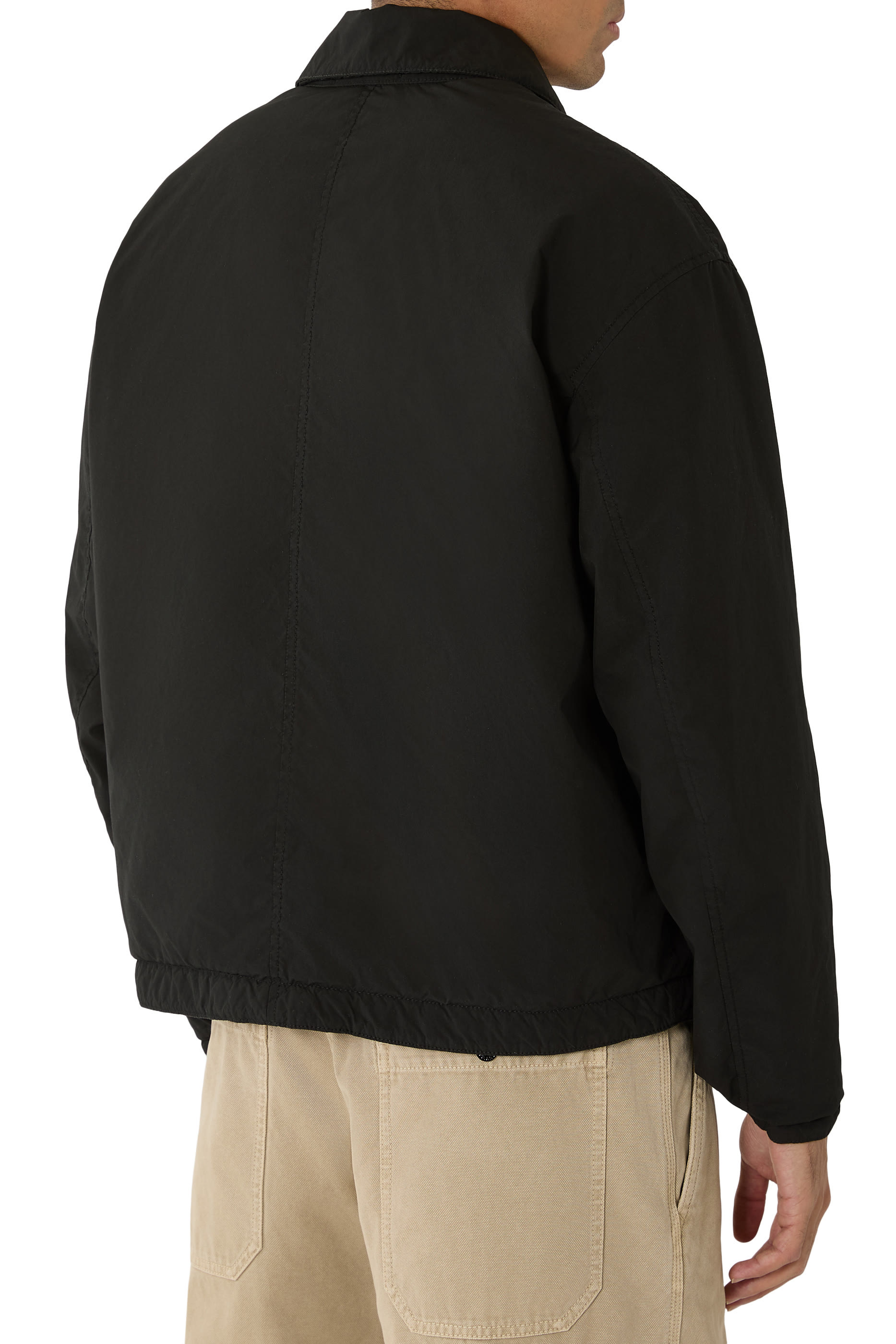 جاكيت كوتش بجيوب بأزرار كبس للإغلاق مقاوم للماء