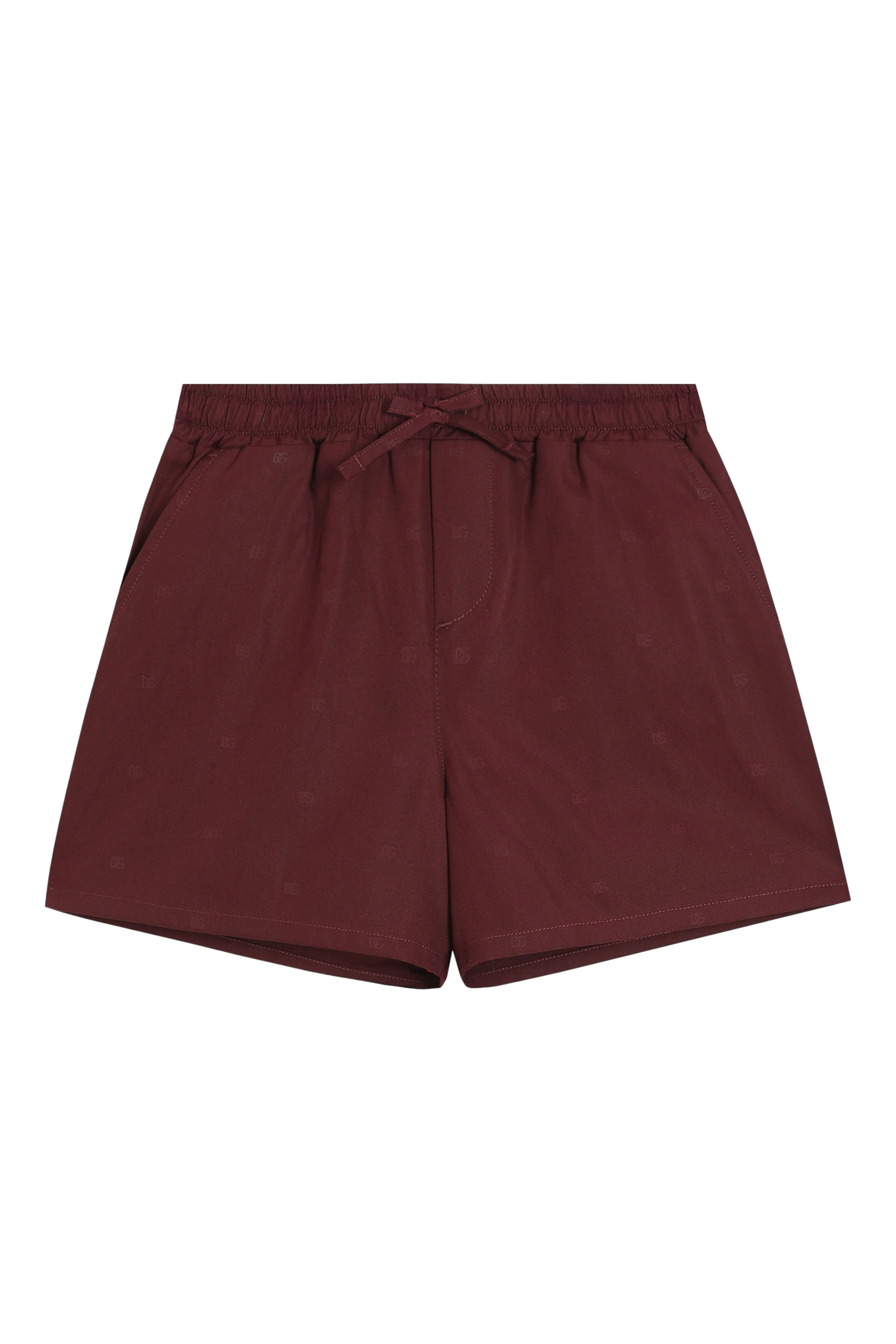 شورت برمودا بنقشة شعار الماركة للأطفال