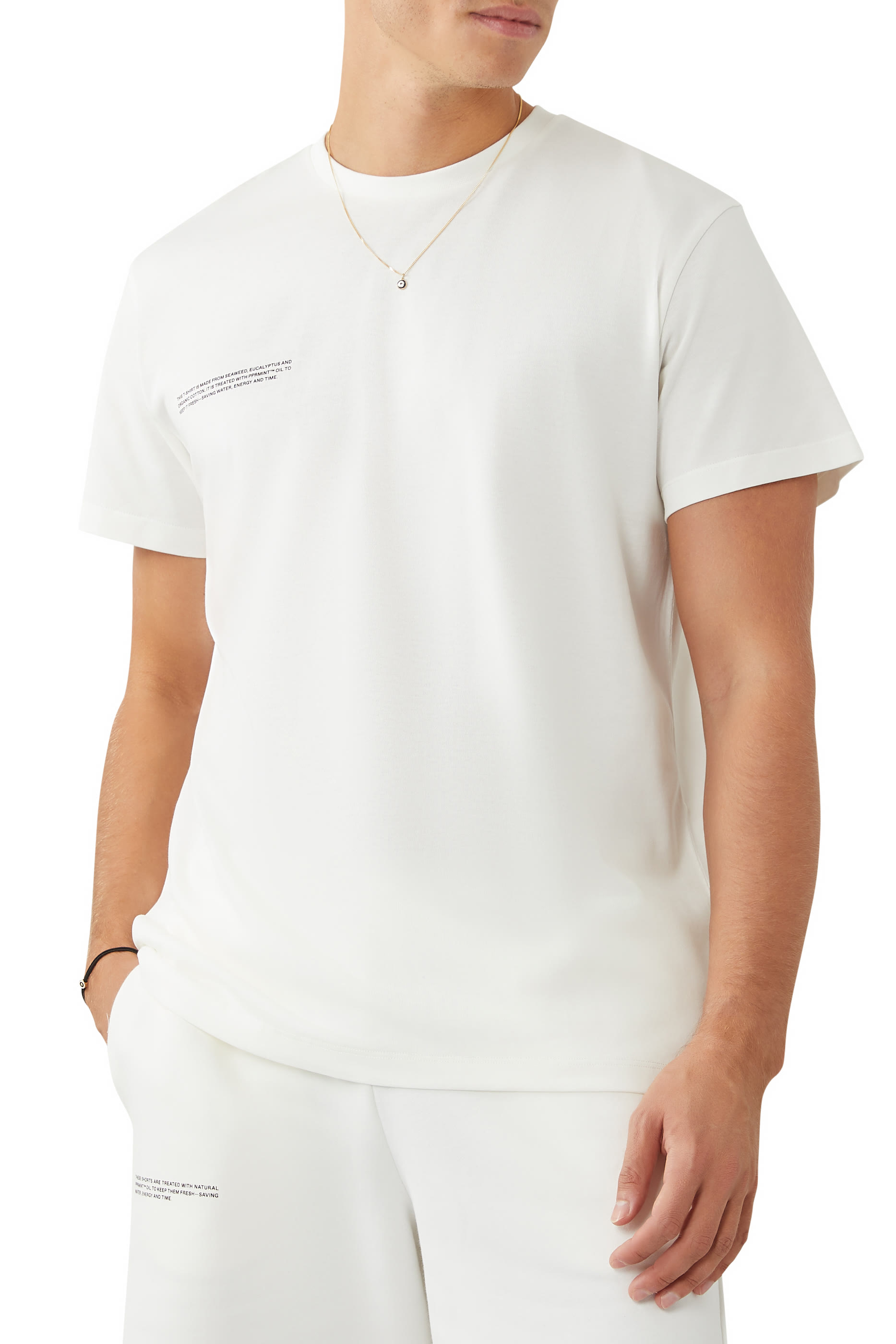 تيشيرت قطن عضوي بألياف الأعشاب البحرية