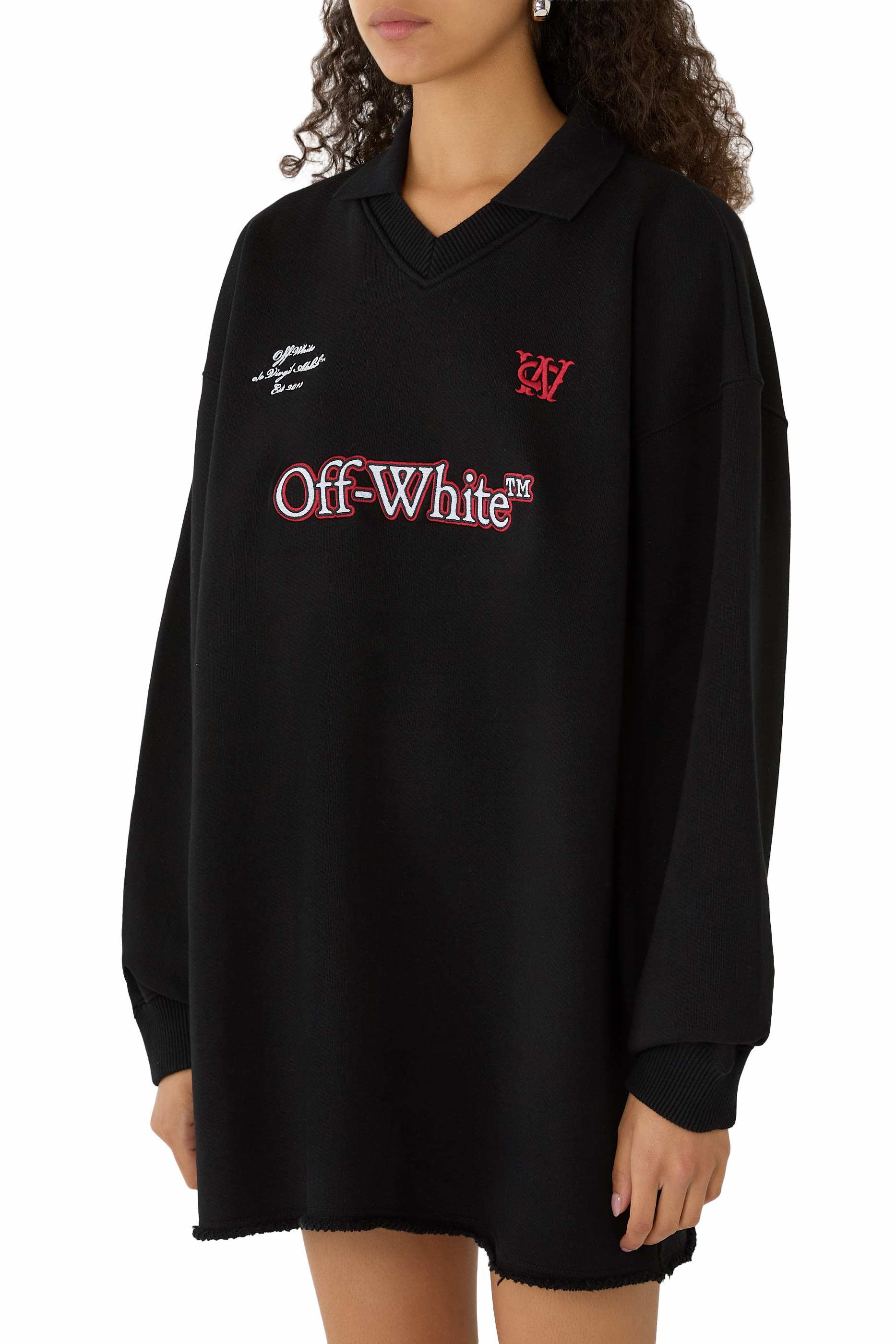 فستان بتصميم سويت شيرت بولو