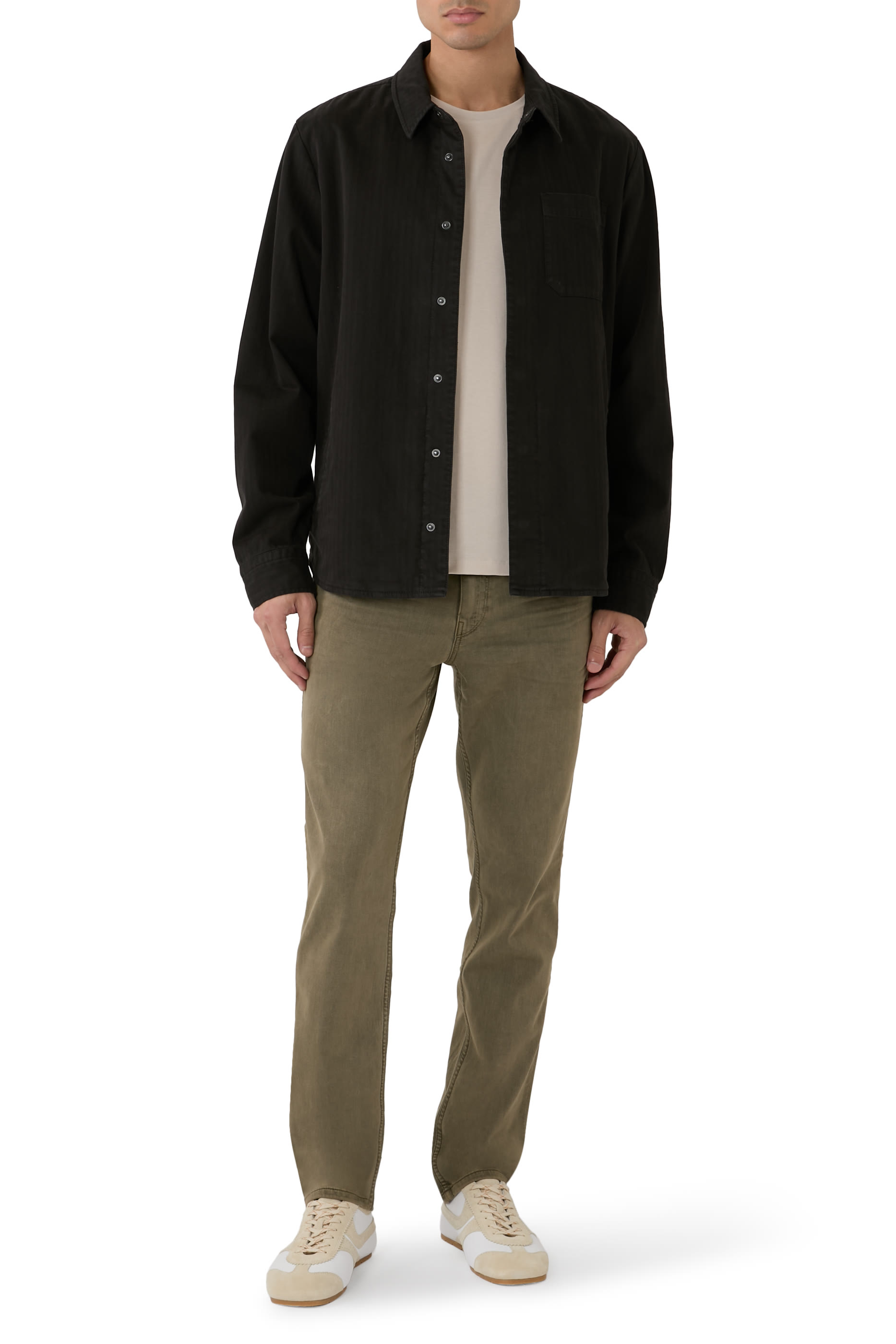 جاكيت بنمط قميص بنقشة هيرنغ بون تويل