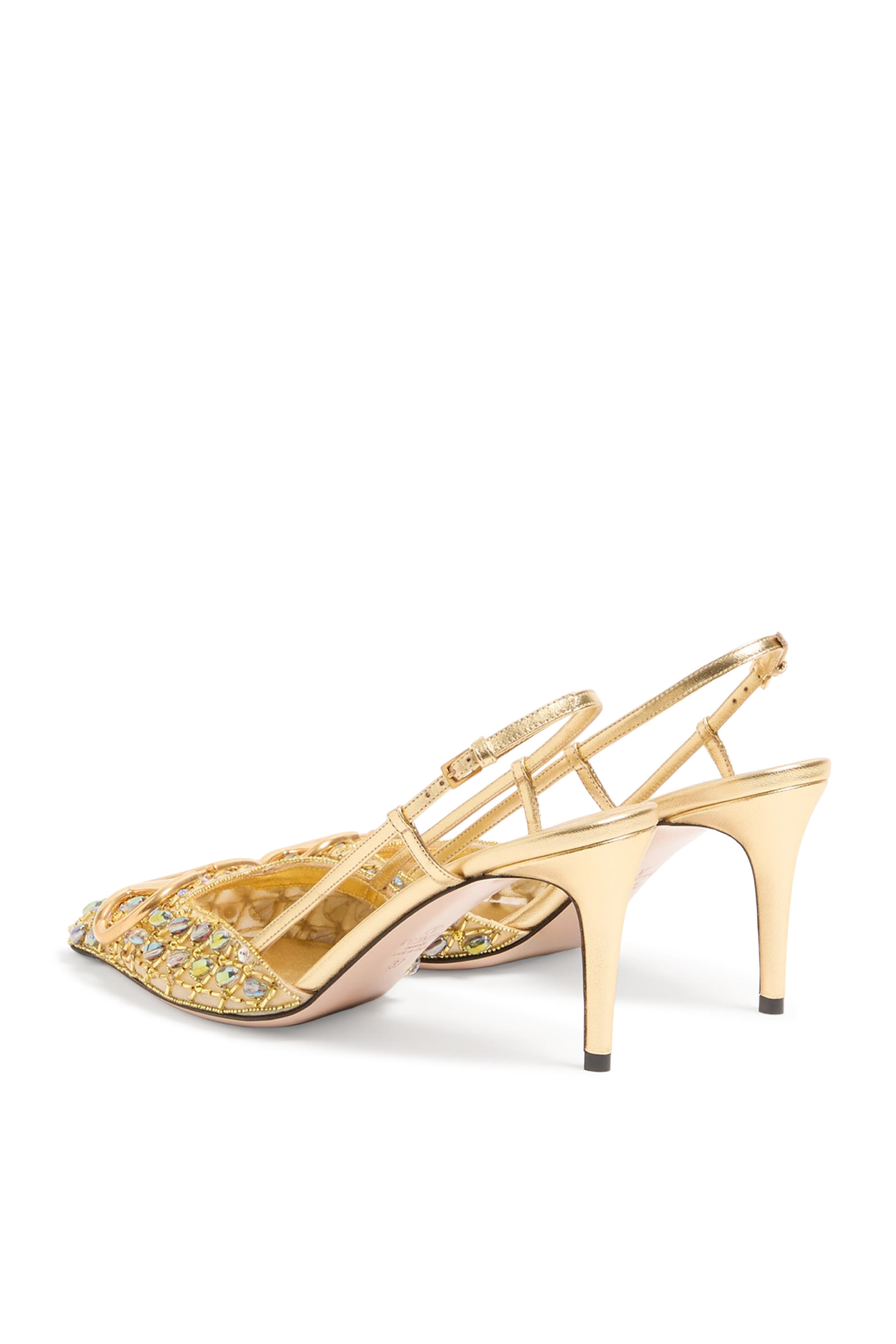 حذاء بسير خلفي 80 مزين بشعار الماركة