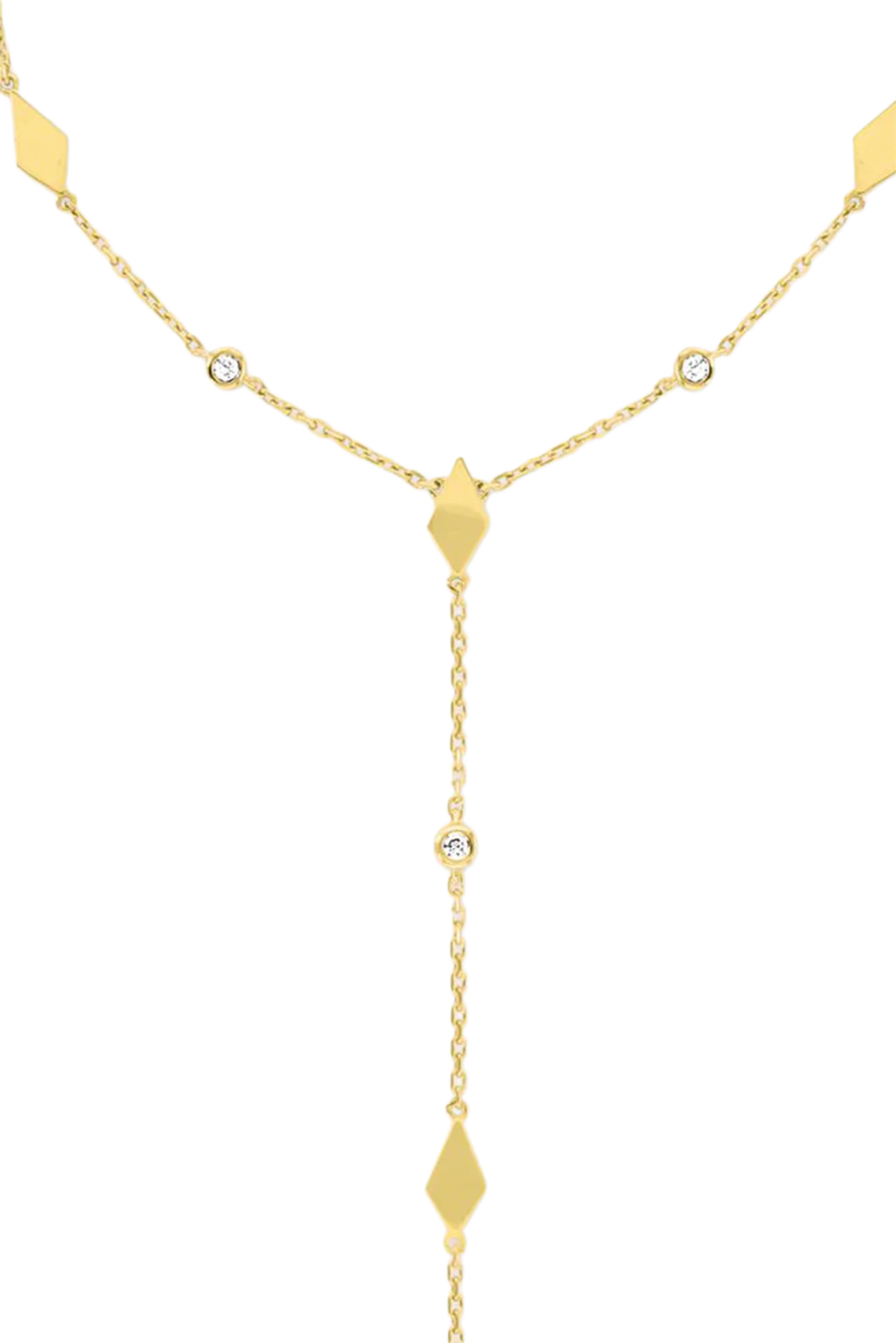 سوار موزاييك بتصميم سلسلة مرصع بالماس، ذهب أصفر عيار 18