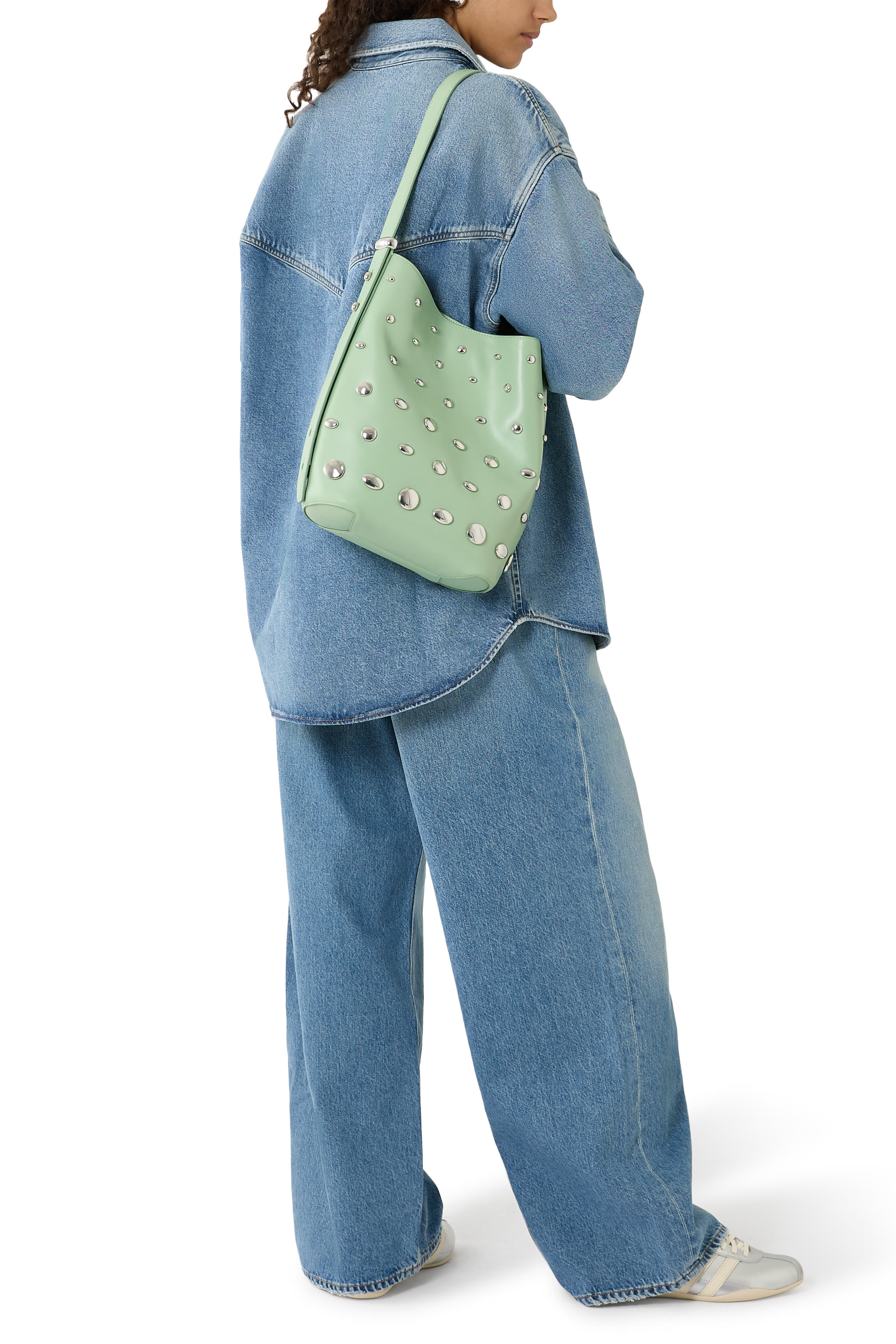 حقيبة باكيت هالو مزينة بأحجار