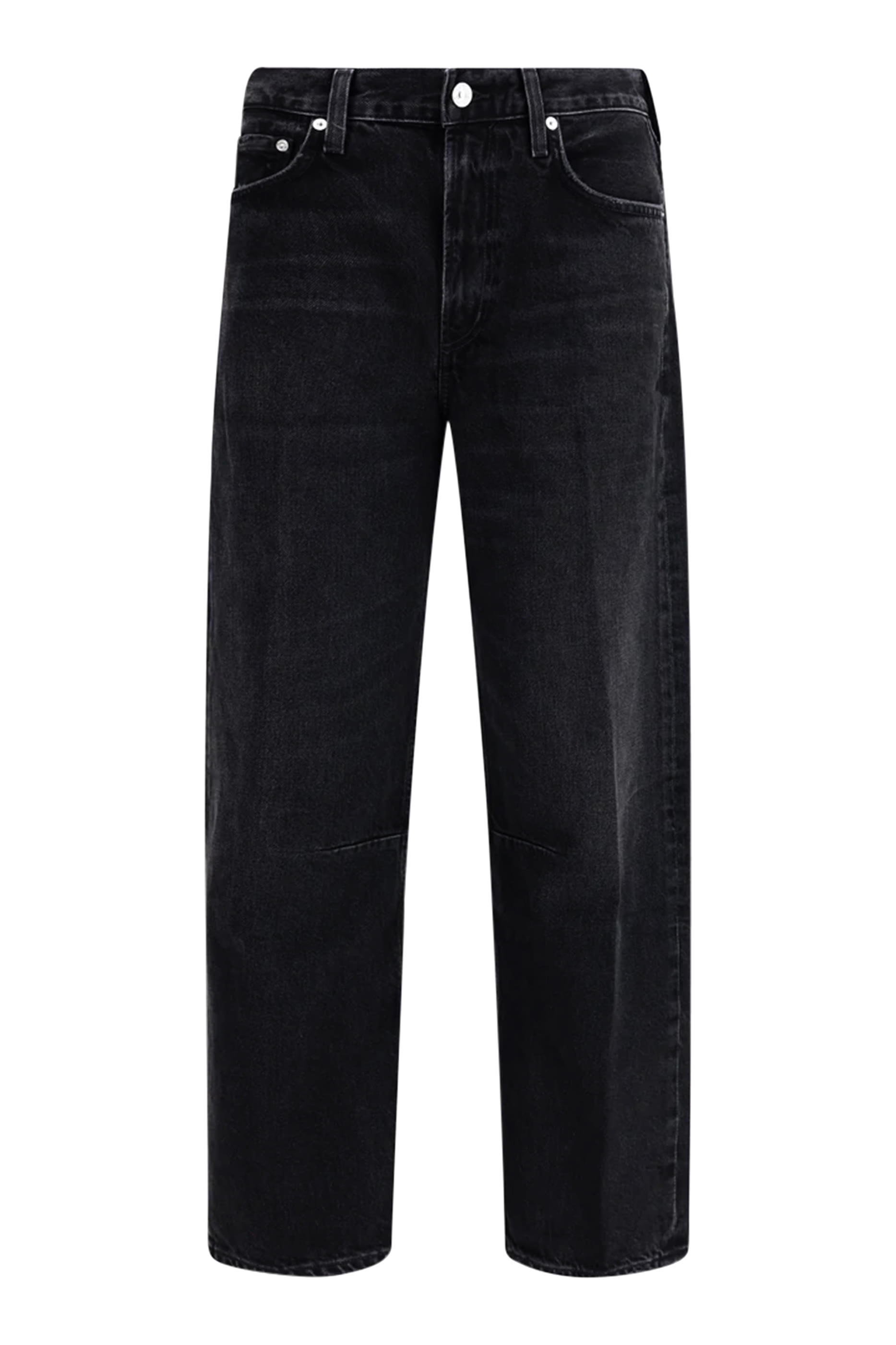 بنطال جينز ميرو بقصة ساق أسطوانية مريحة خامة ناعمة