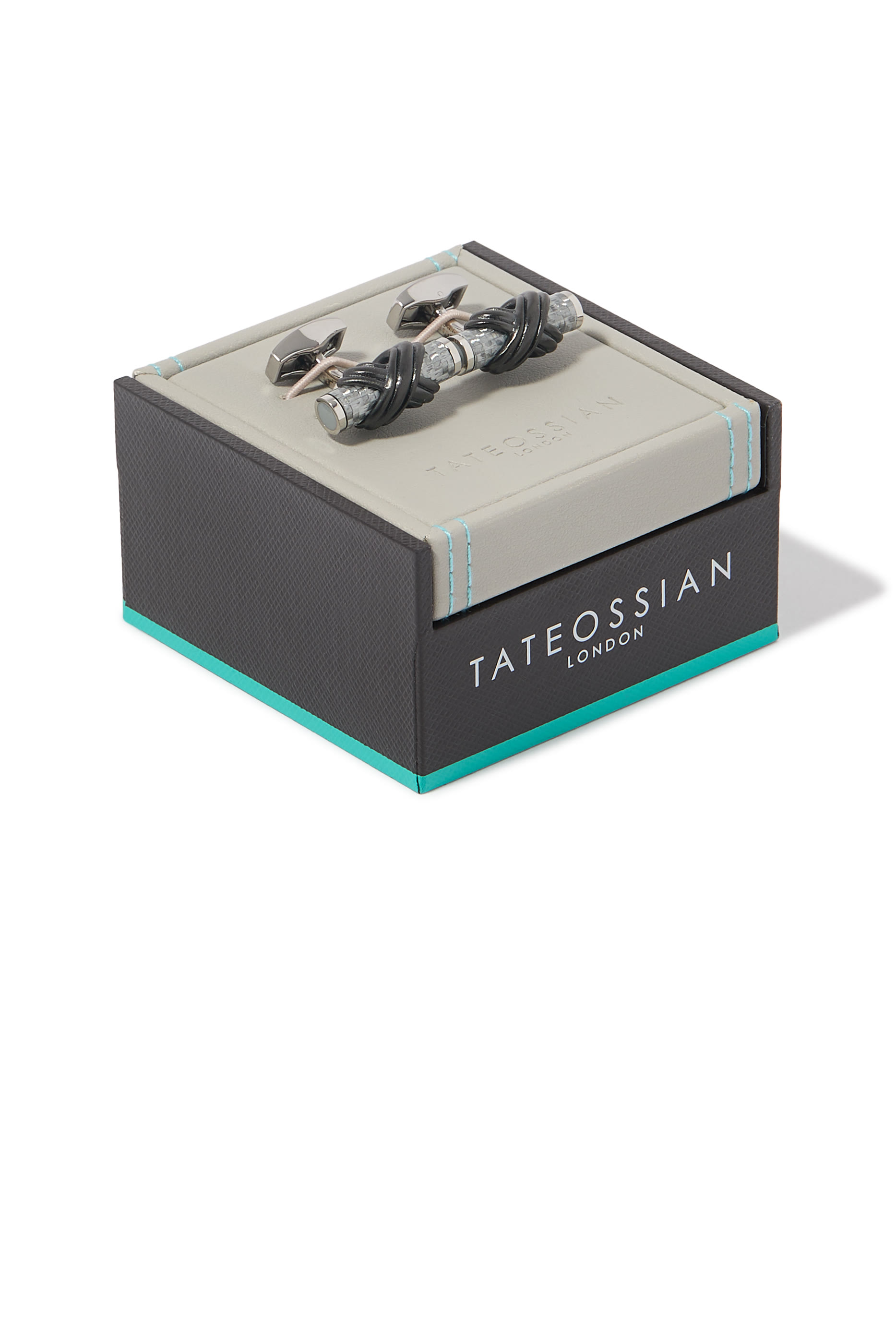 أزرار أكمام تاليسمان كربون إنفينيتي، معدن أساسي مطلي بالبلاديوم وألوتكس