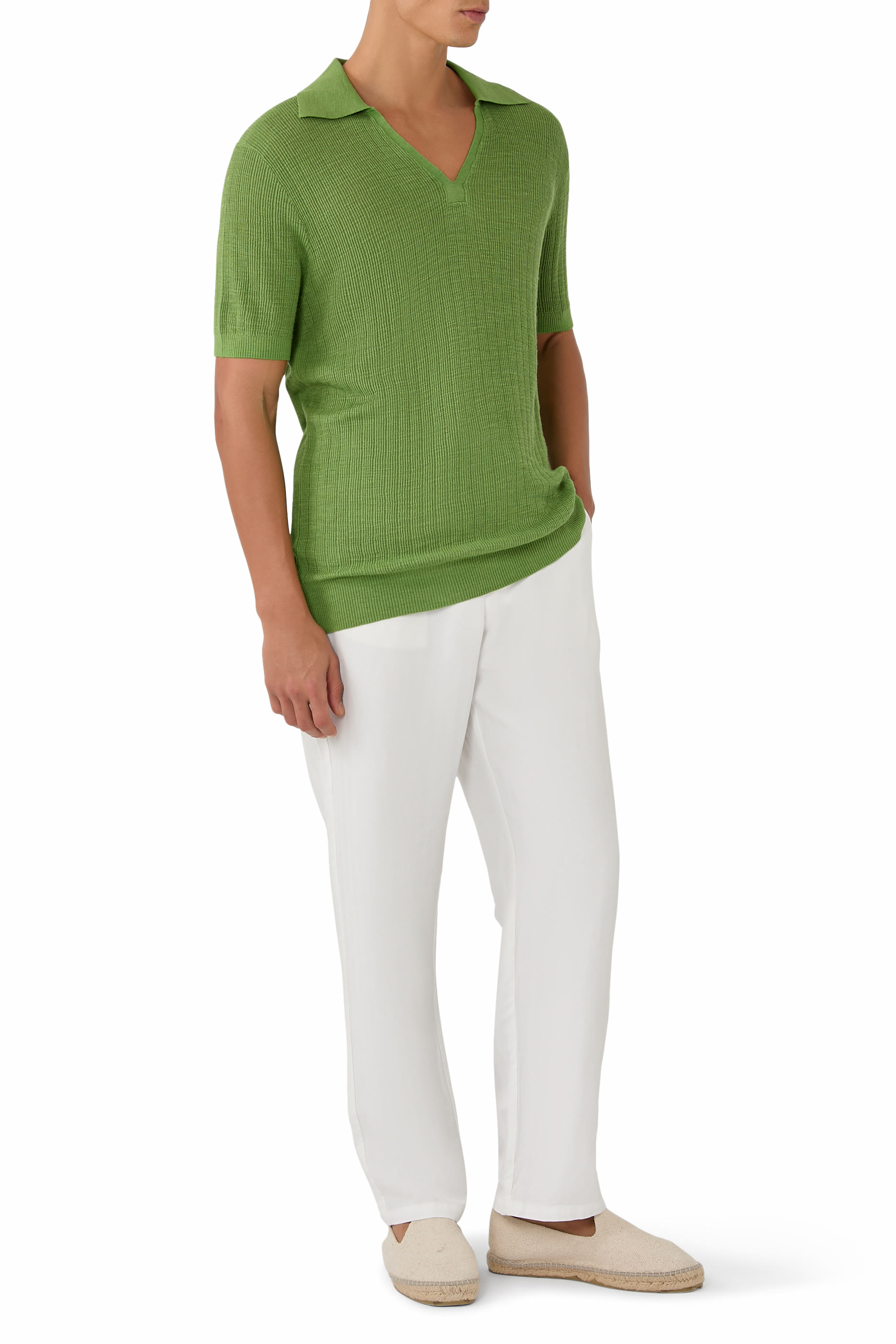 بنطال منديز مزيج كتان