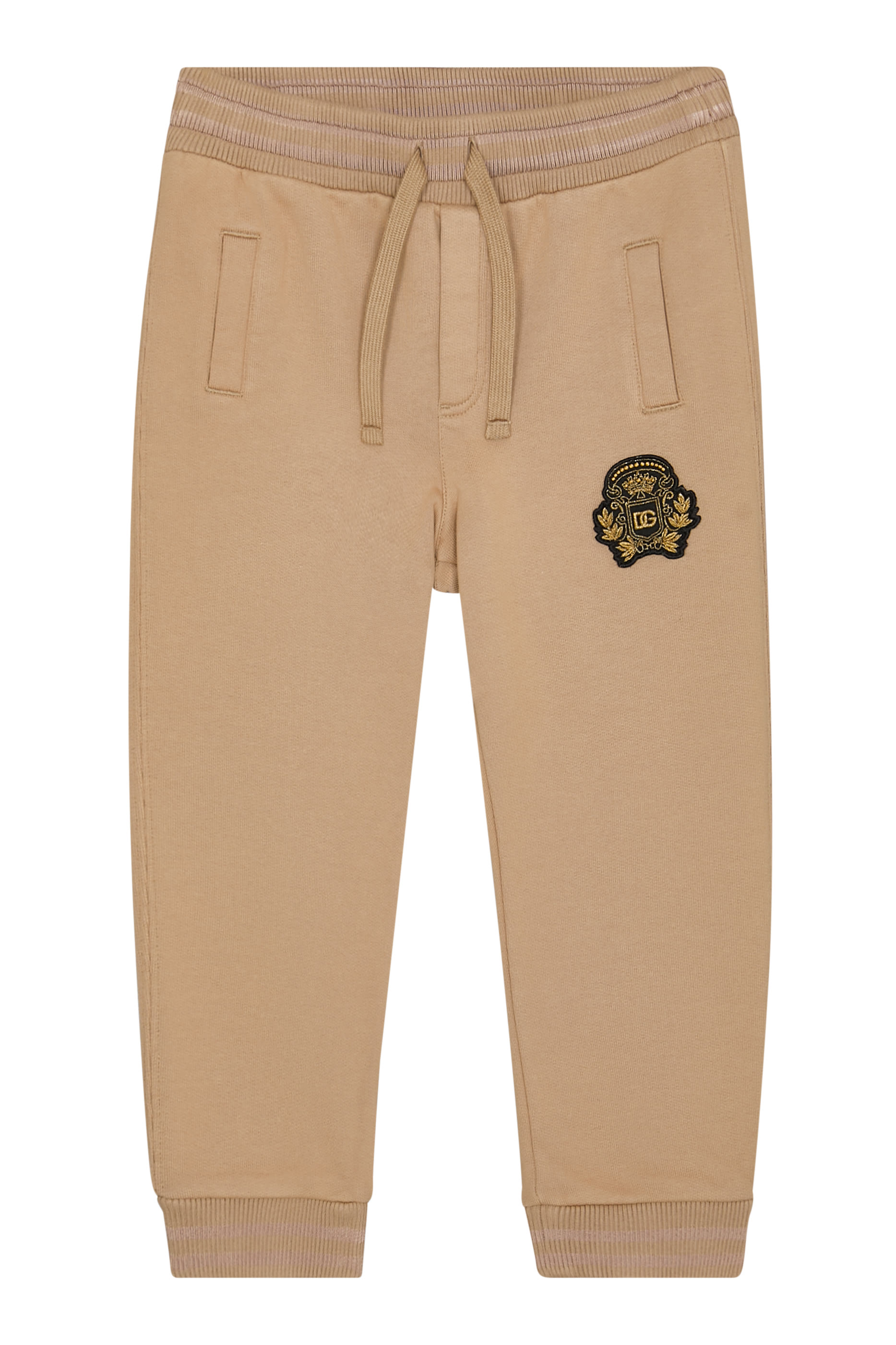 بنطال برقعة شعار الماركة مستوحاة من دروع الفروسية صوف للأطفال