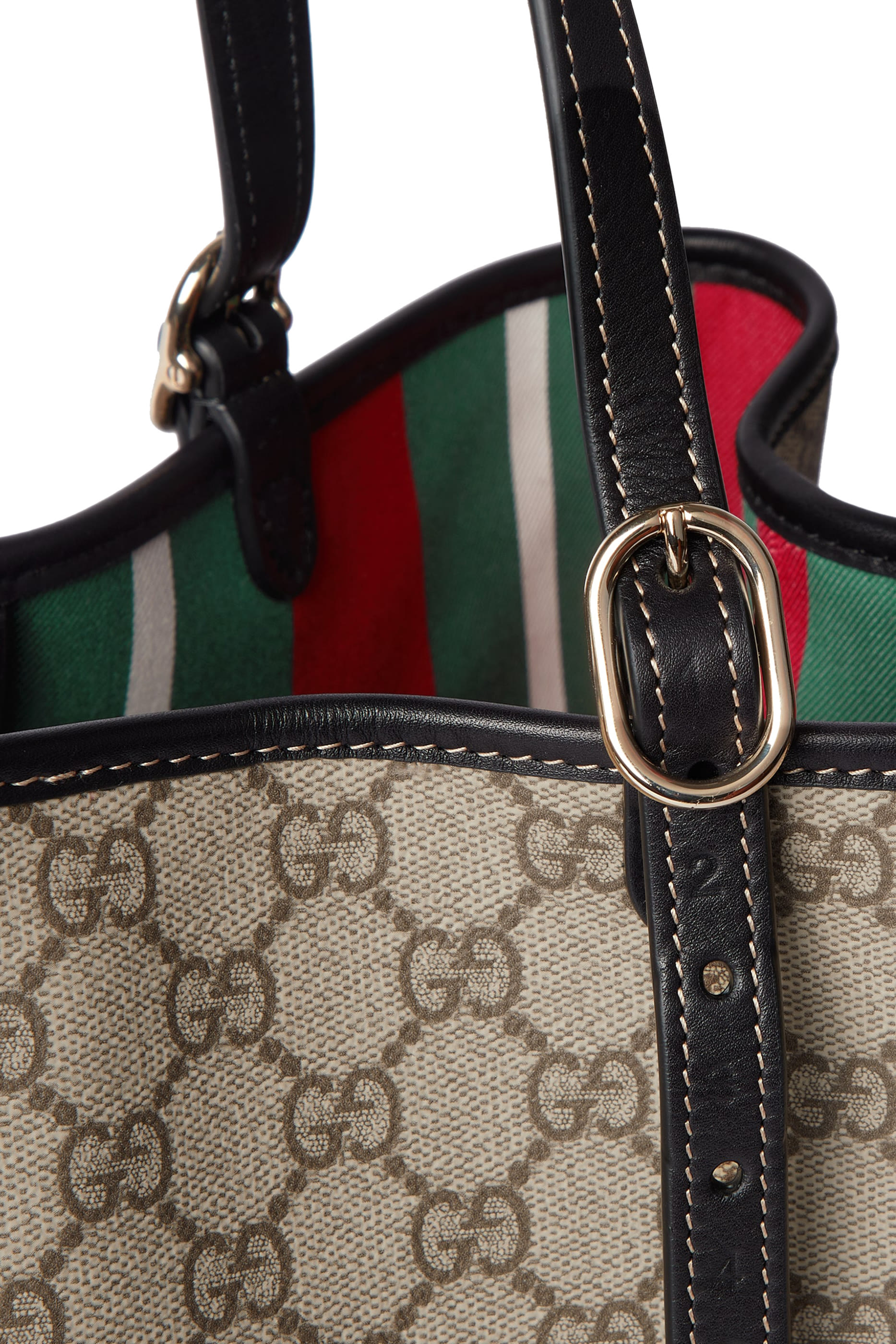 حقيبة يد متوسطة بنقشة حرفي شعار الماركة