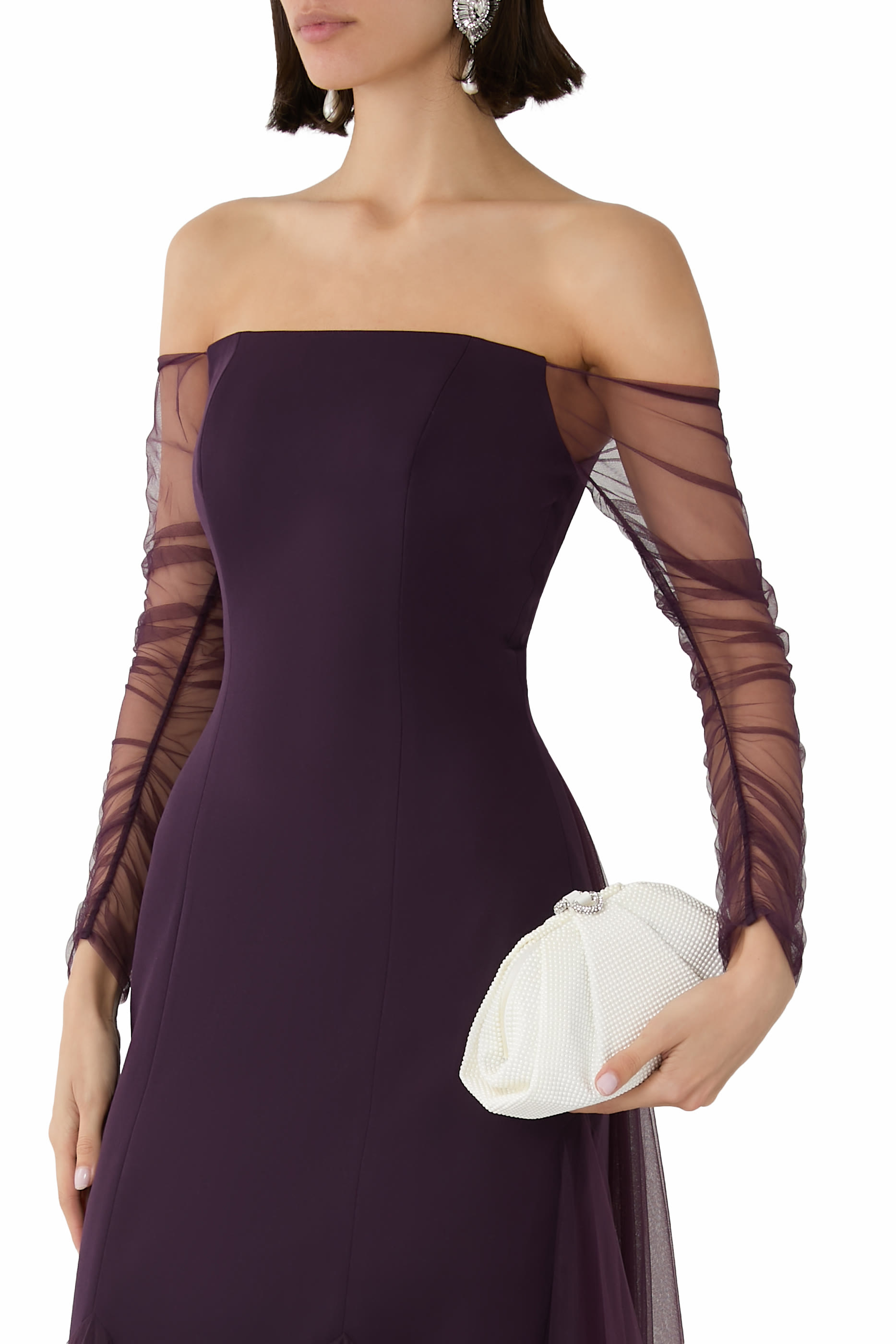 كلاتش جيما مزين بكريستال ولؤلؤ