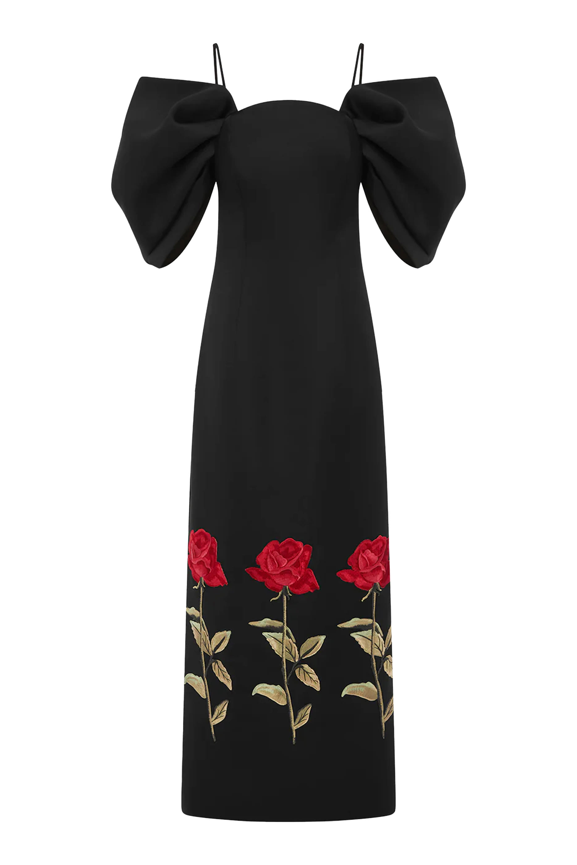 فستان أرابيلا طويل بتطريزات