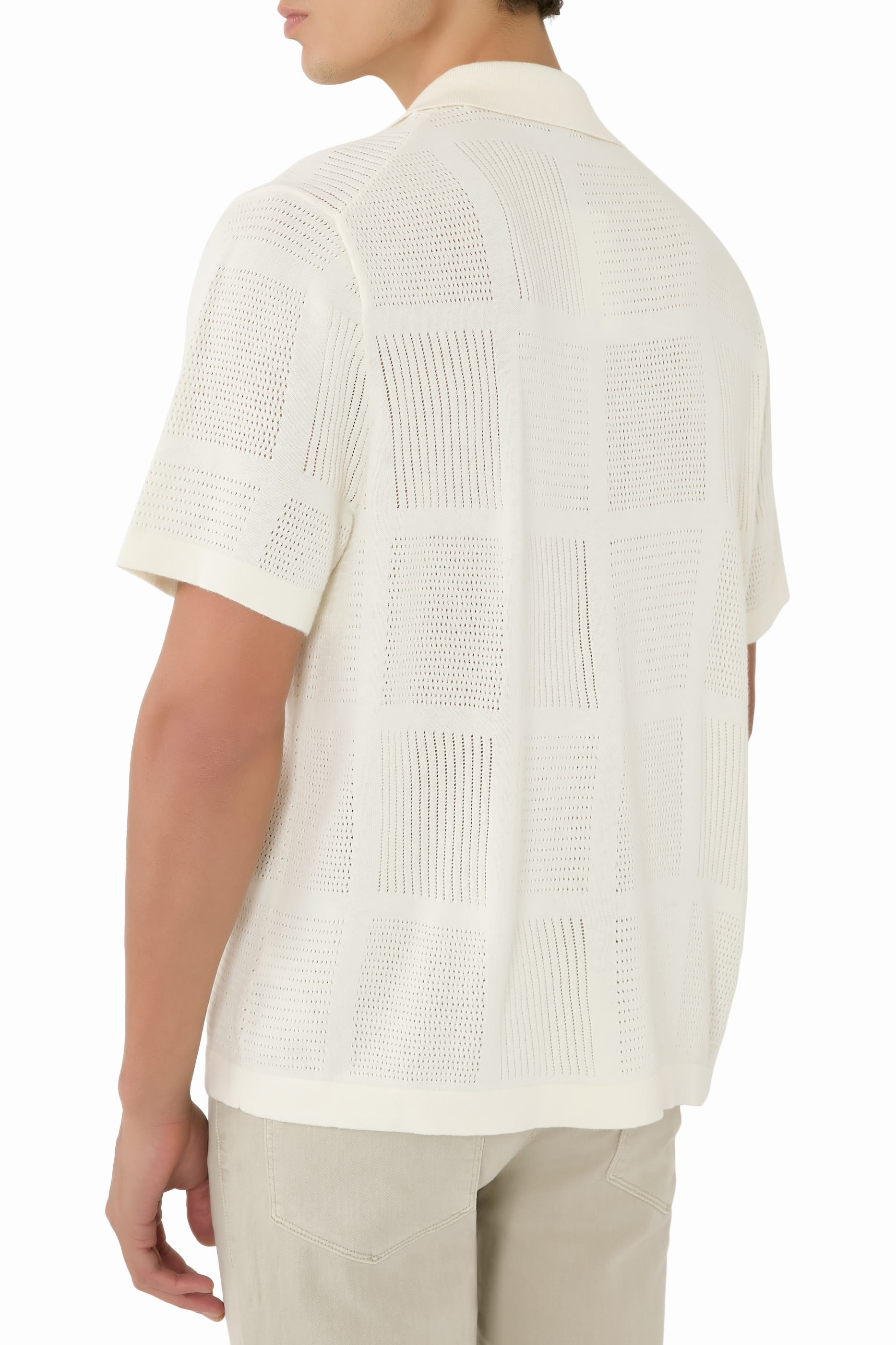 قميص بأكمام قصيرة برقعة بونتيل