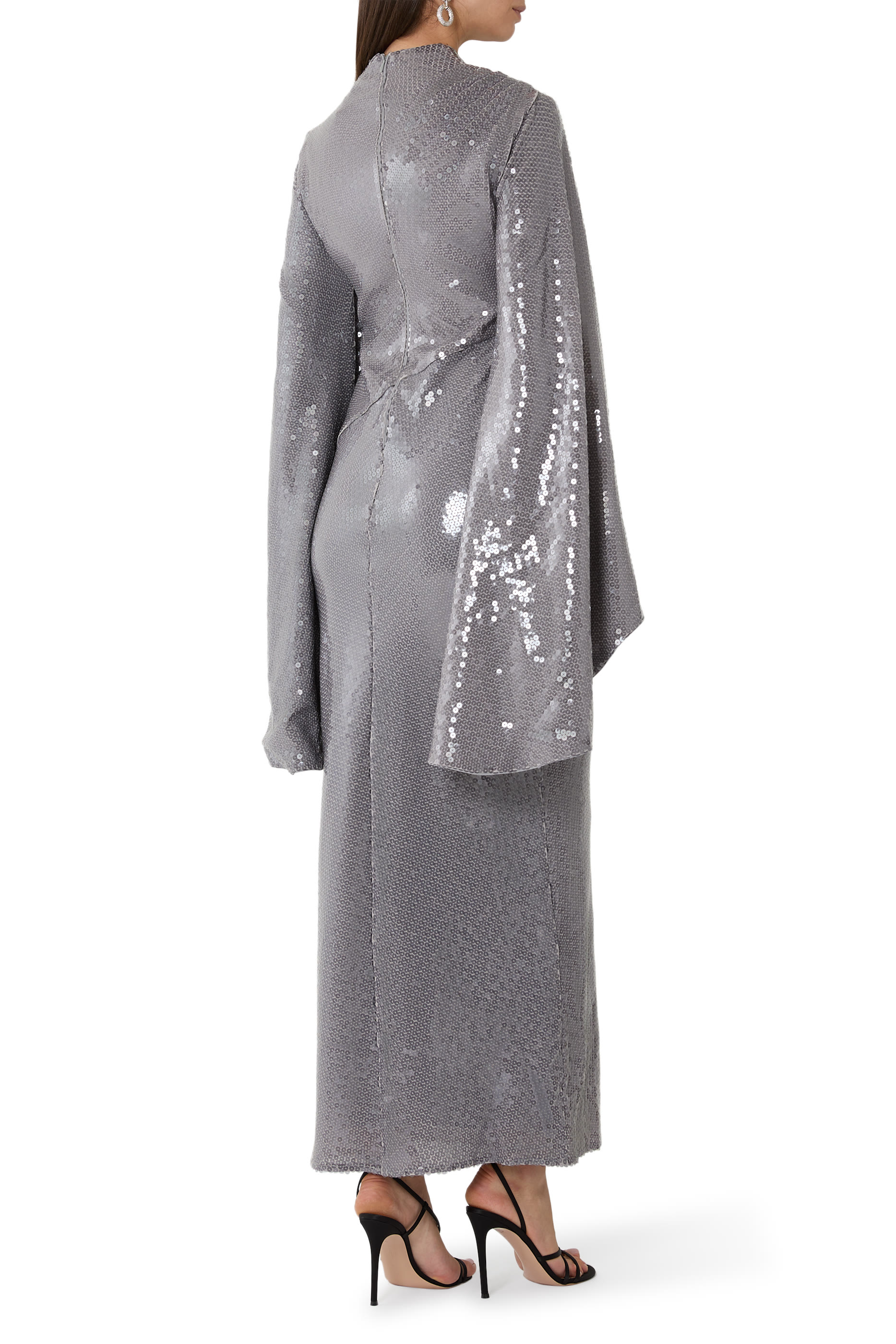 فستان أونداس طويل حرير ساتان