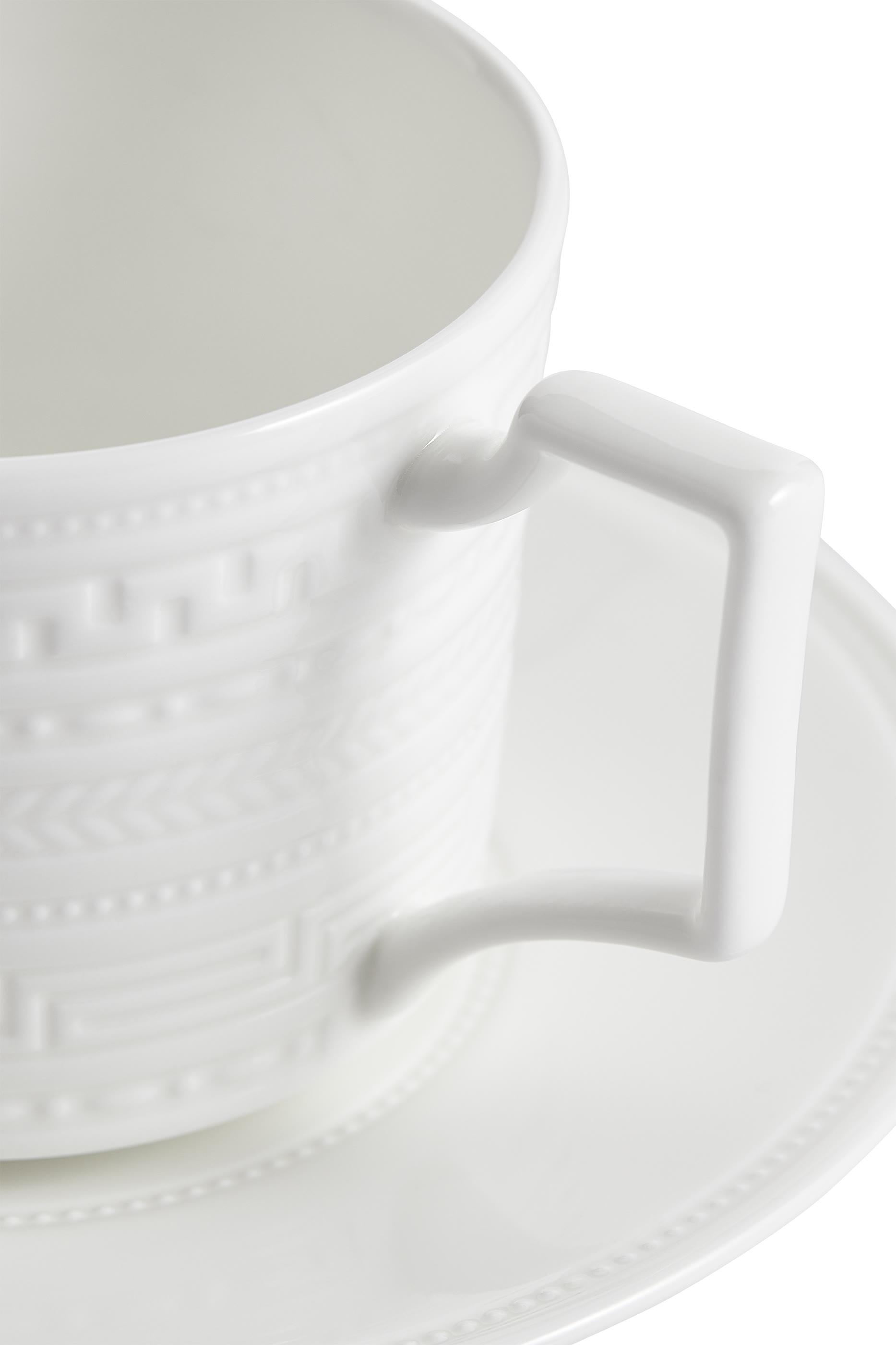 Intaglio Teacup & Saucer