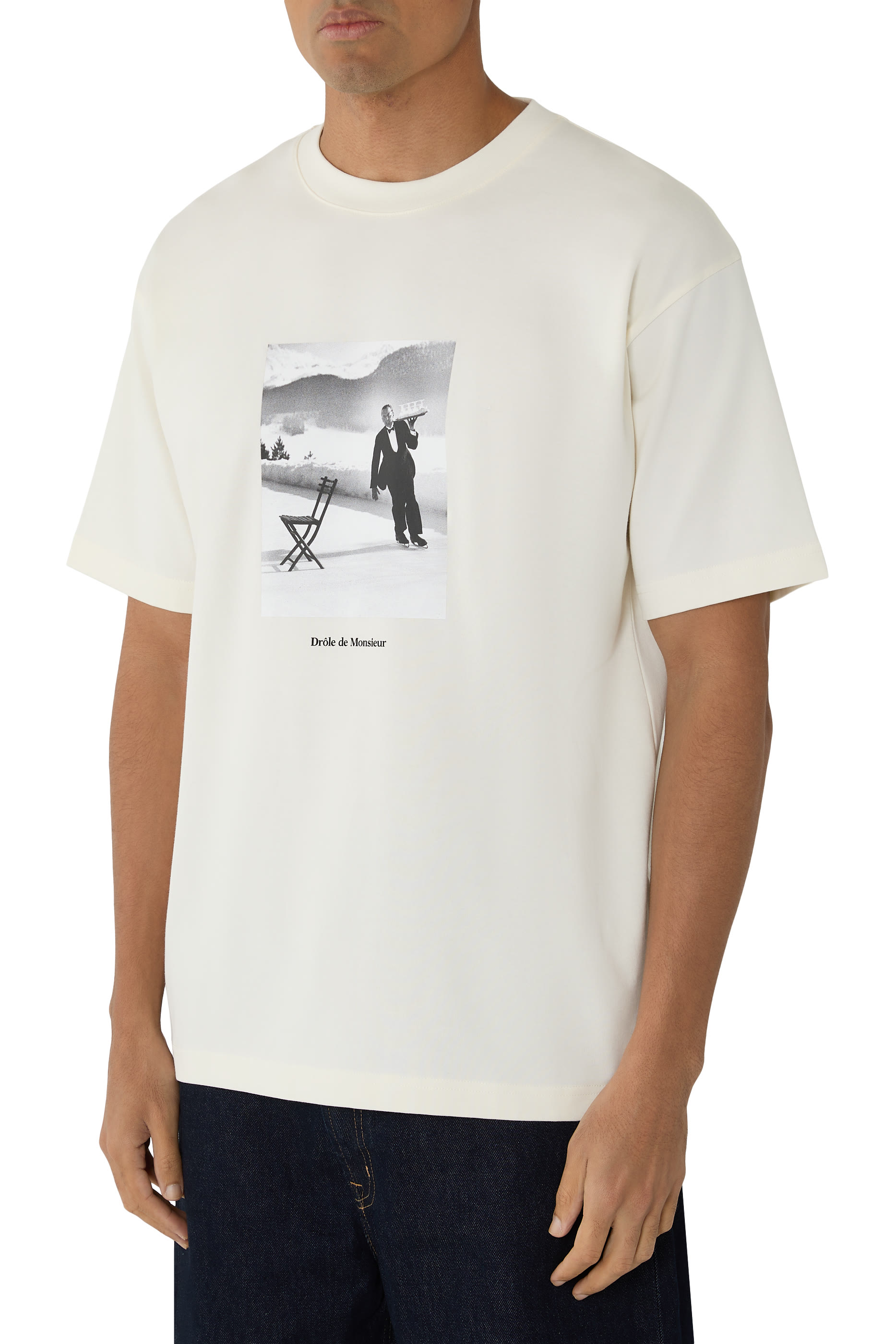 تيشيرت بنقشة نادل يتزلج على الجليد