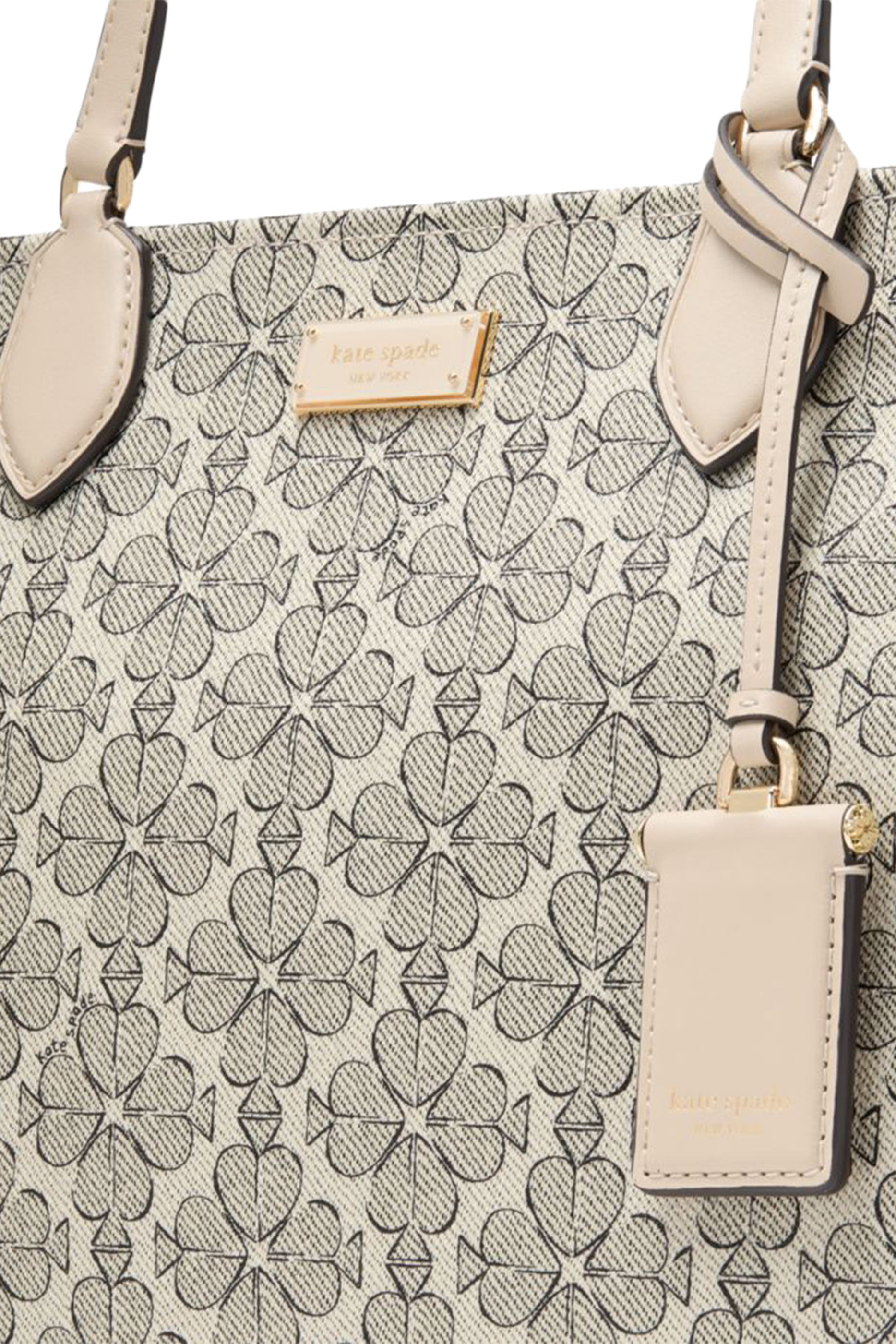 حقيبة يد مانهاتن بنقشة زهور بالشكل البستوني