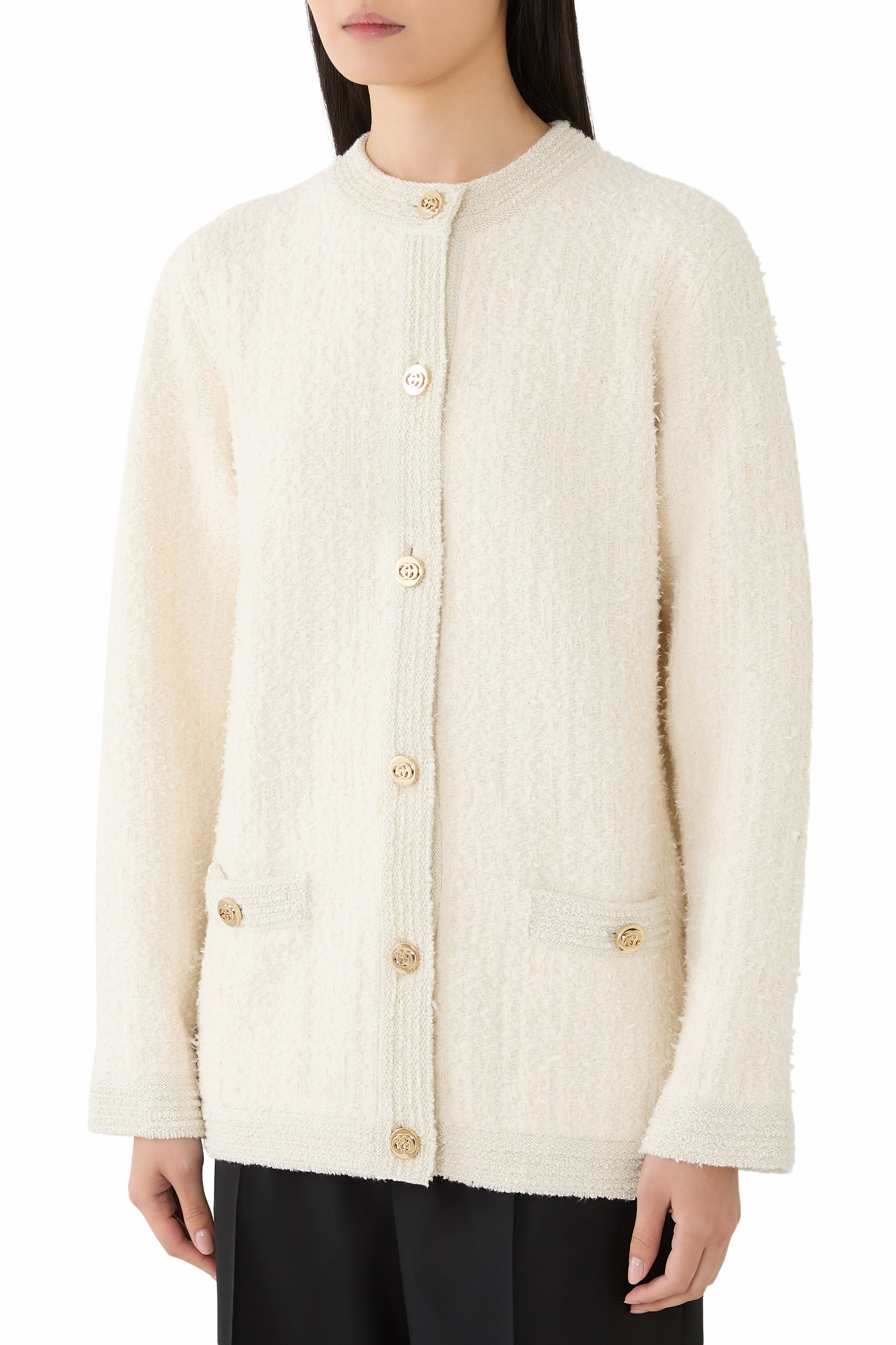 كارديجان صوف بوكليه لامع