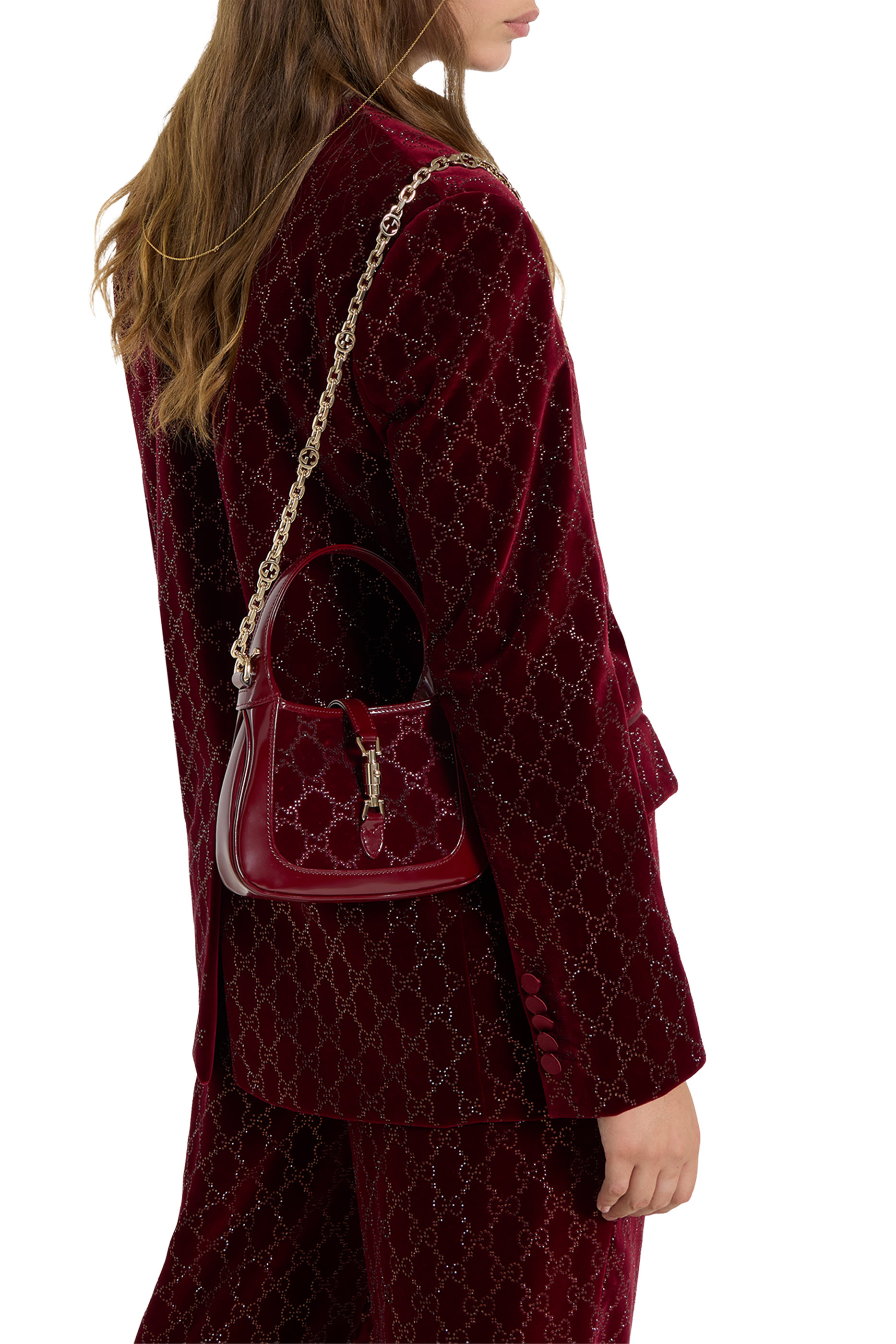 حقيبة جاكي 1961 صغيرة مرصعة بالكريستال 