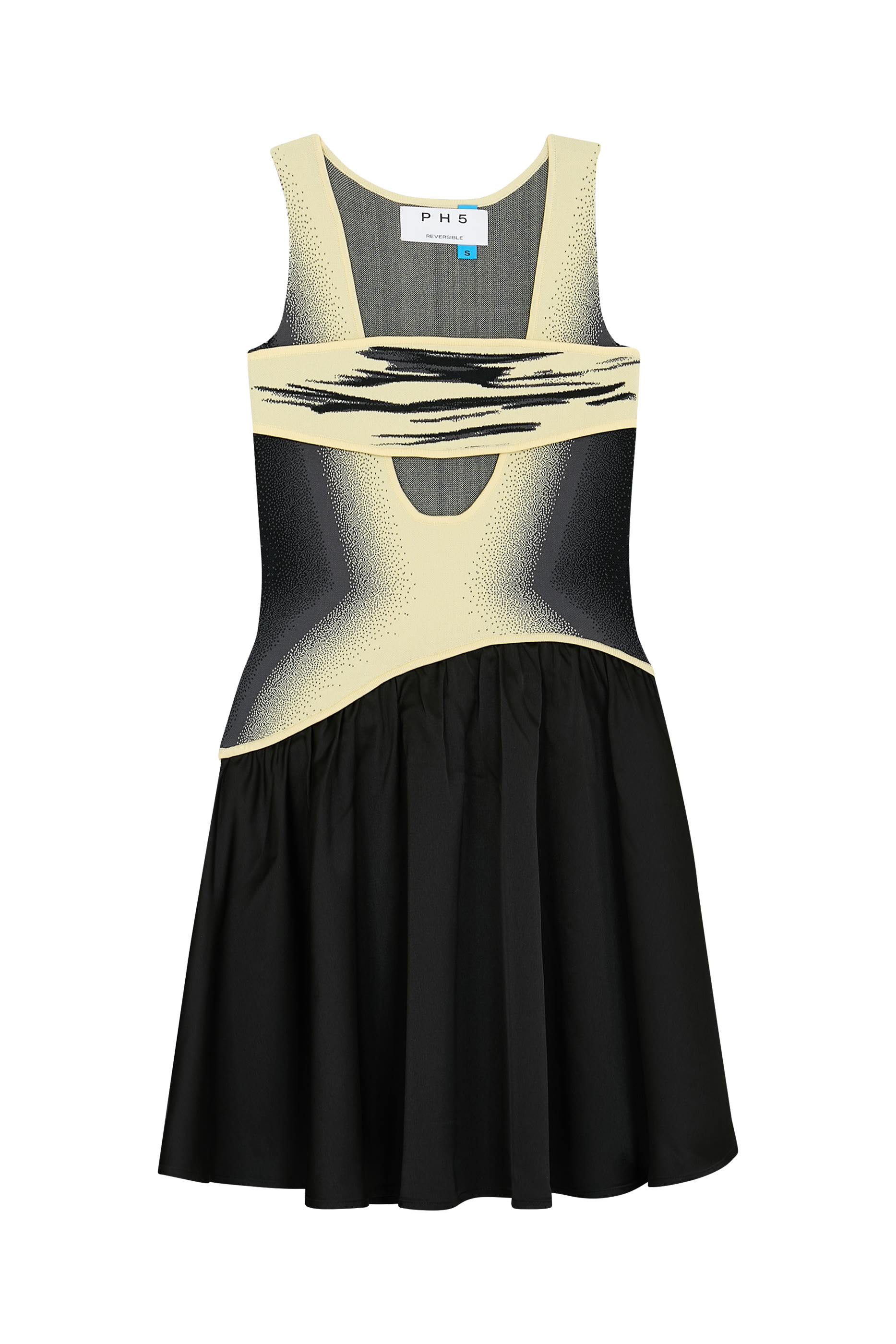 فستان مورا قصير بتصميم وجهين