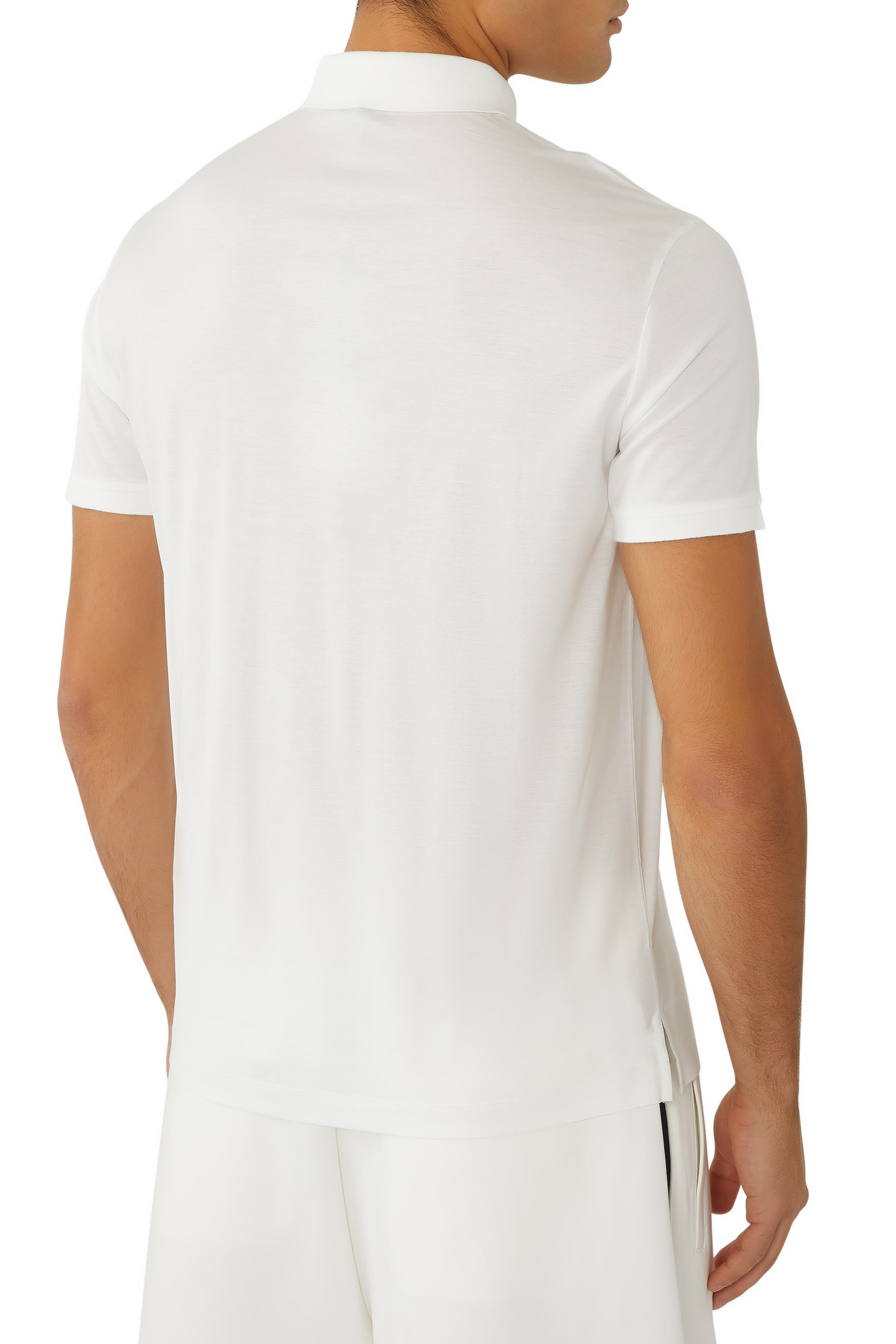 قميص بولو مطرز بشعار الماركة