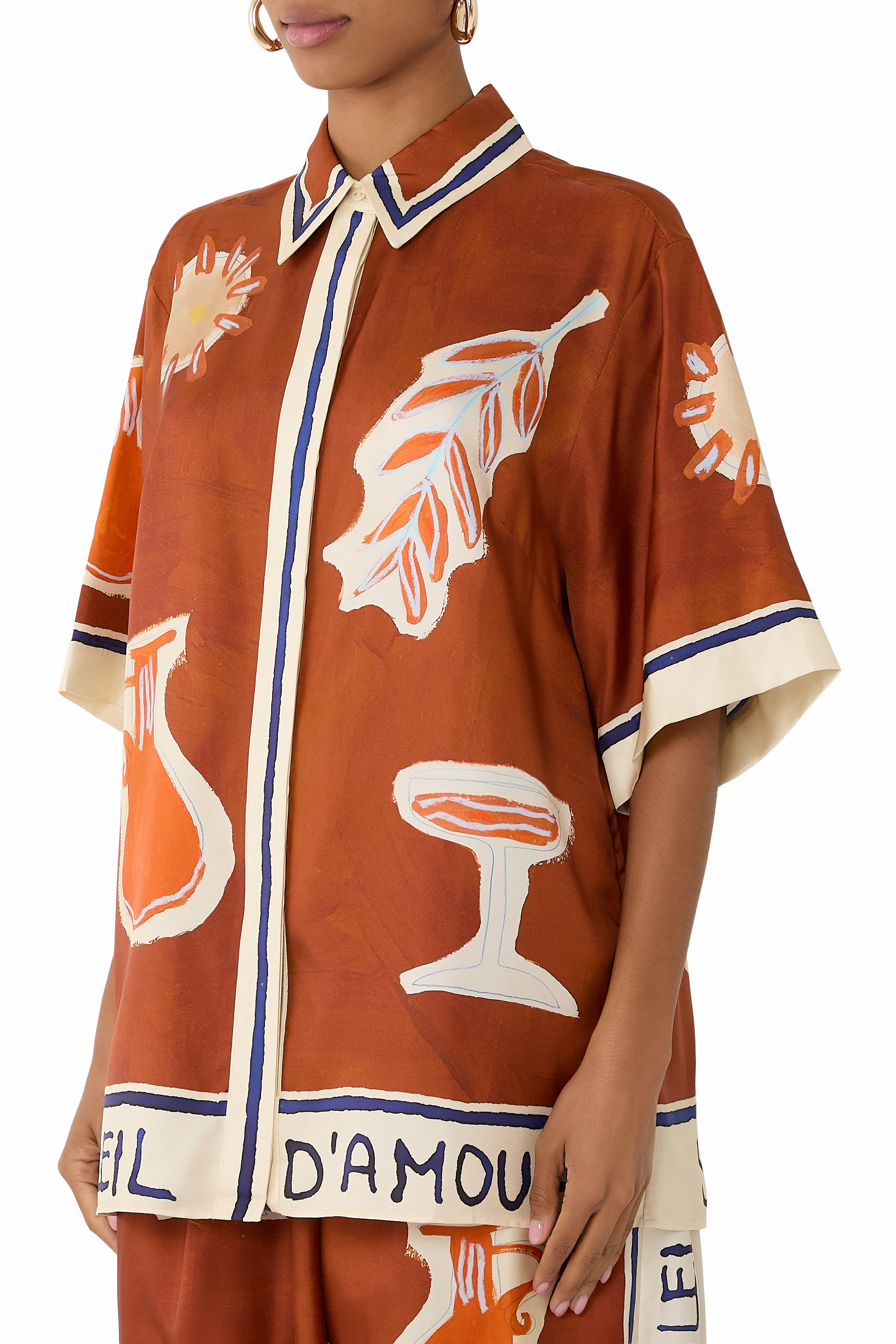 قميص سولاي دامور حرير