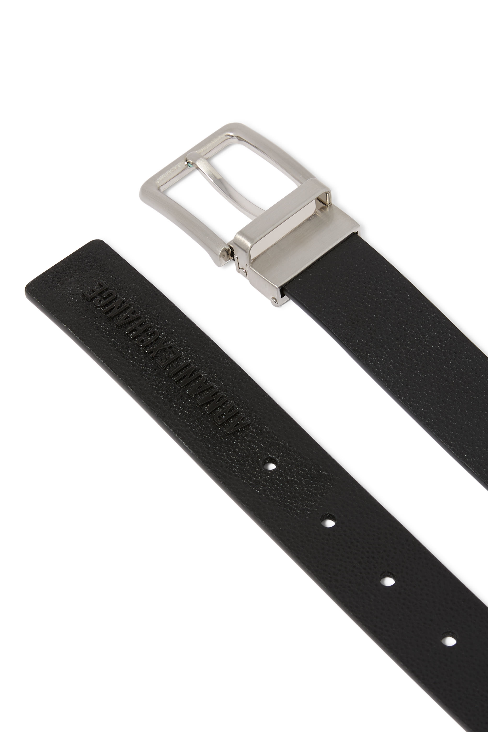 حزام بمشبك مستطيل جلد