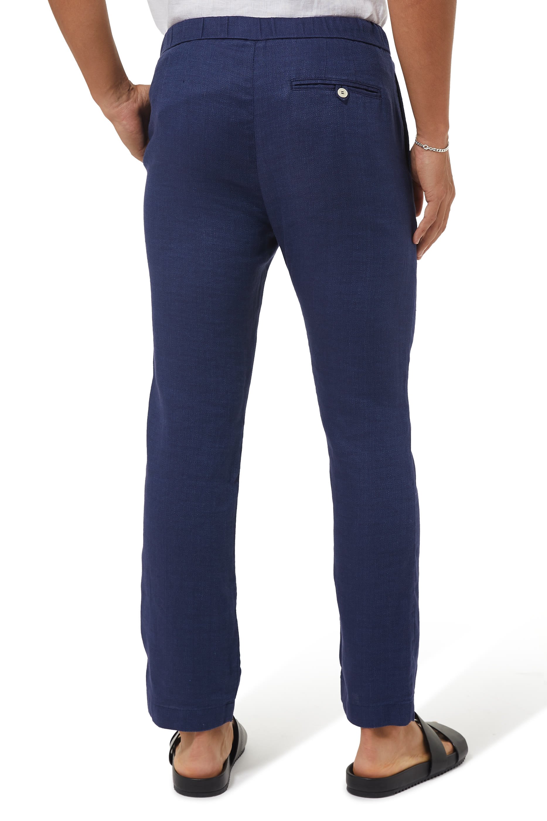 بنطال شينو رياضي كتان