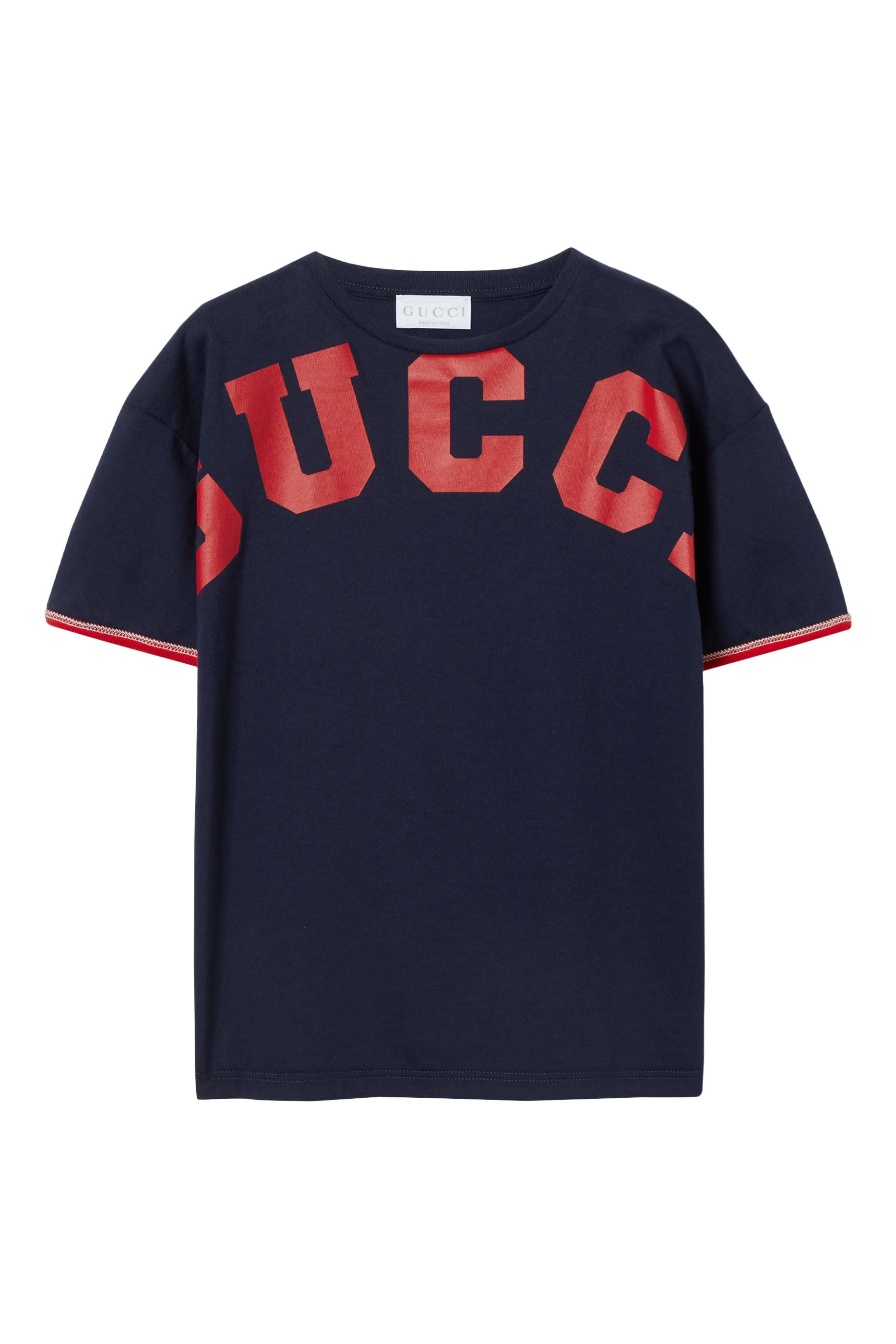 تيشيرت بطبعة شعار الماركة للأطفال