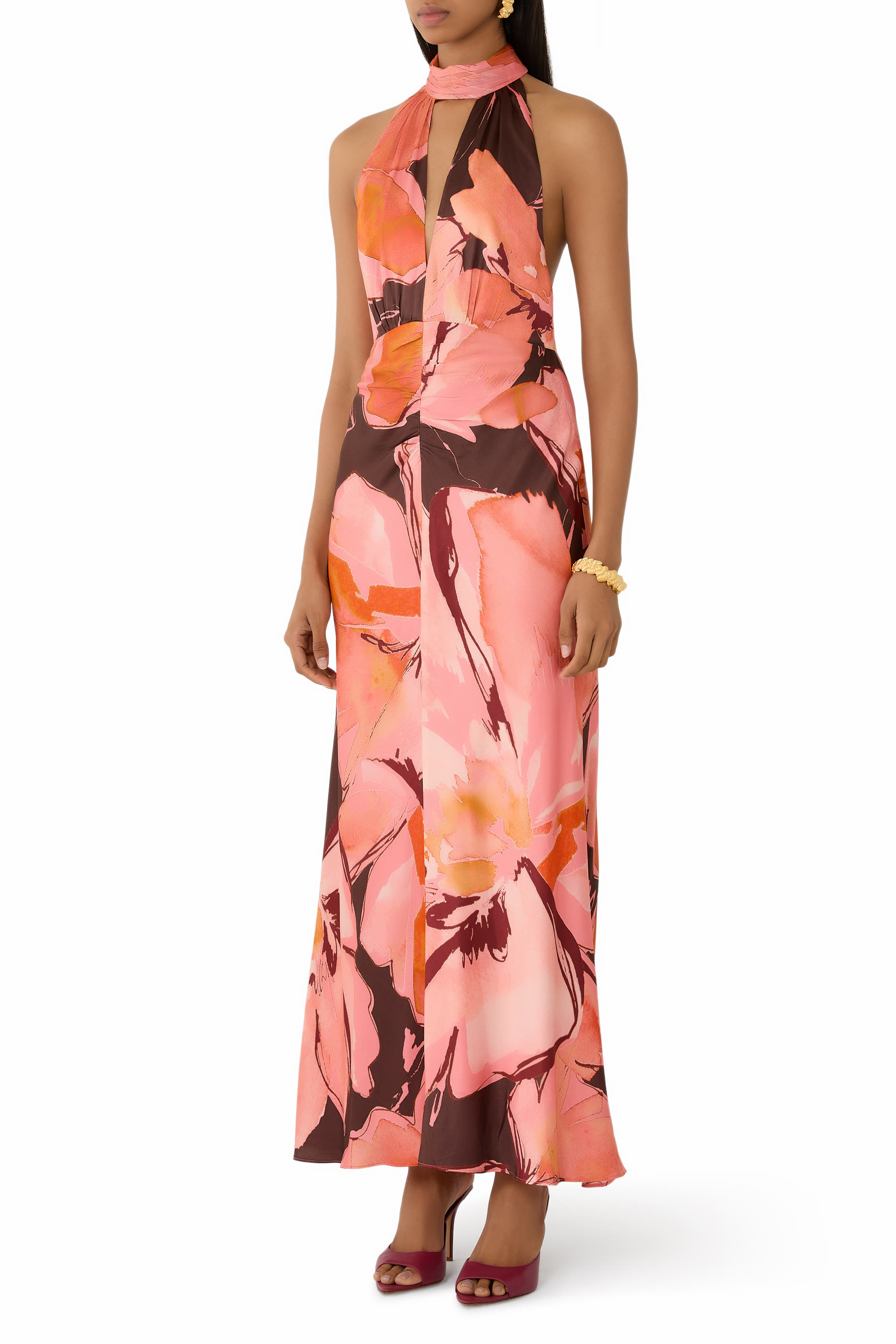 Emerson Halter Neck Maxi Dress