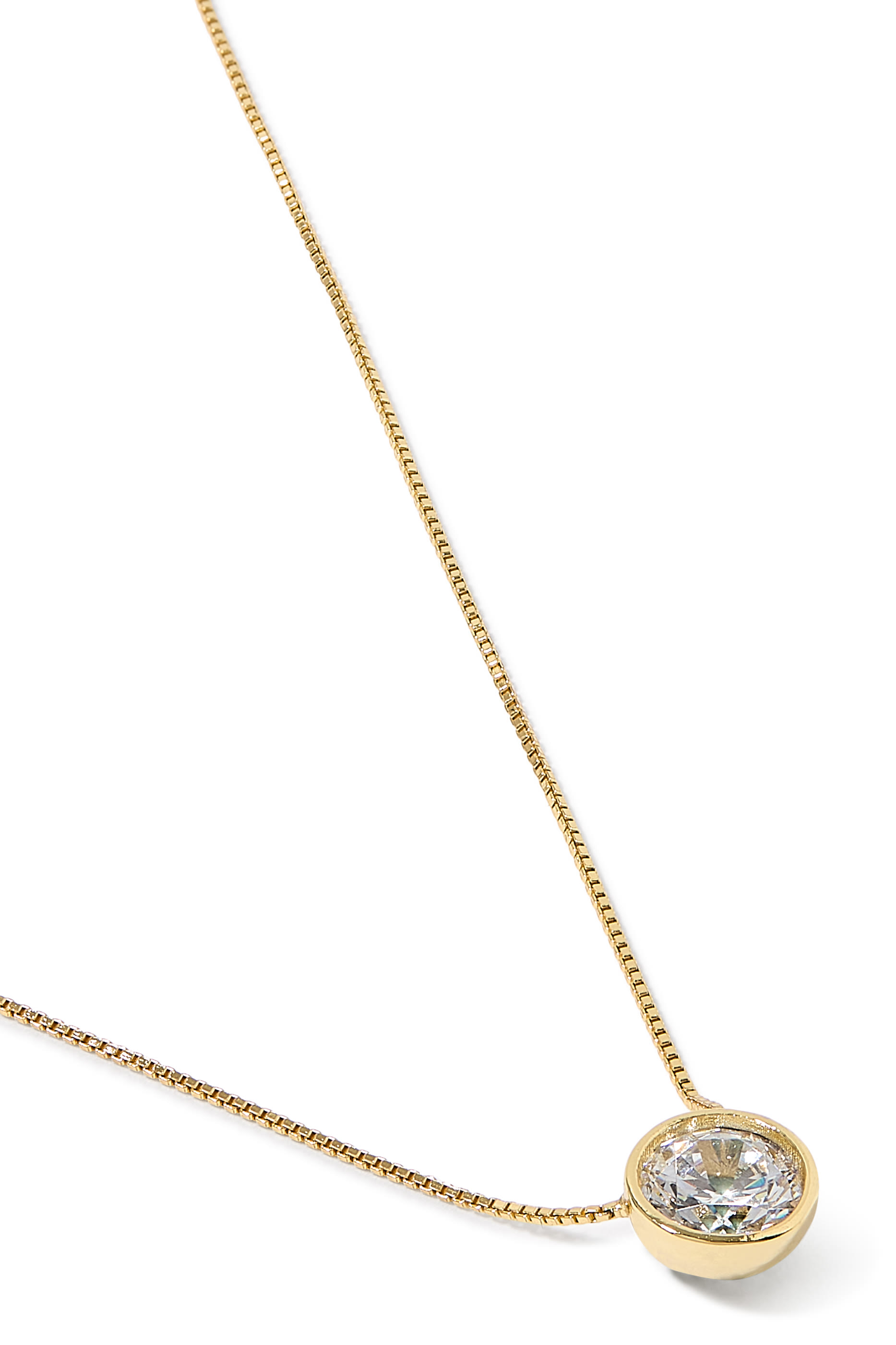 قلادة سولتير بيزيل، فيرميل عيار 14