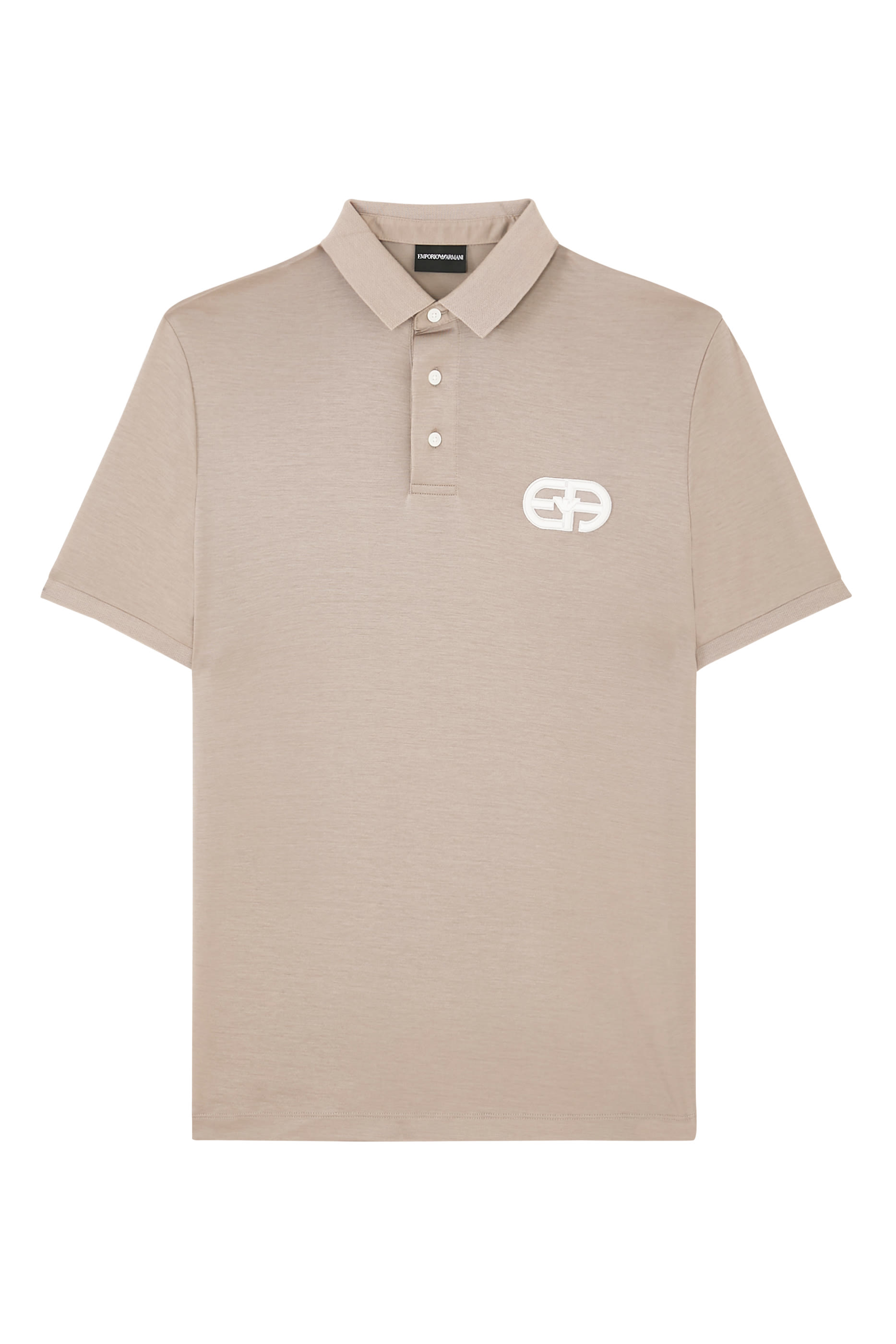 قميص بولو مطرز بشعار الماركة