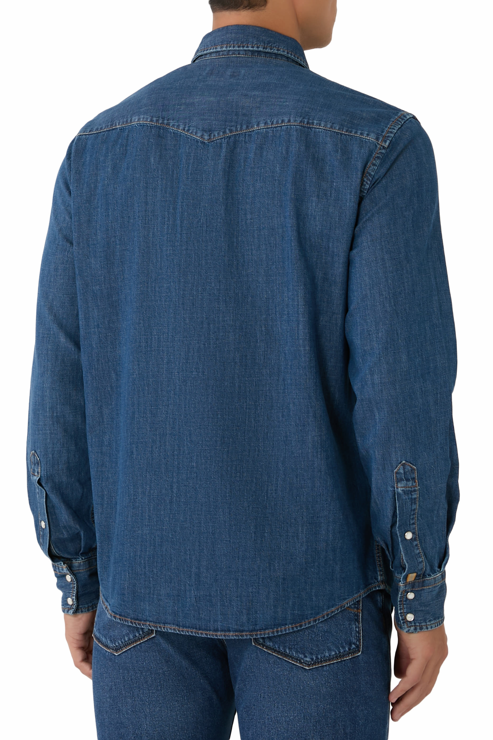 قميص ويسترن بأكمام طويلة