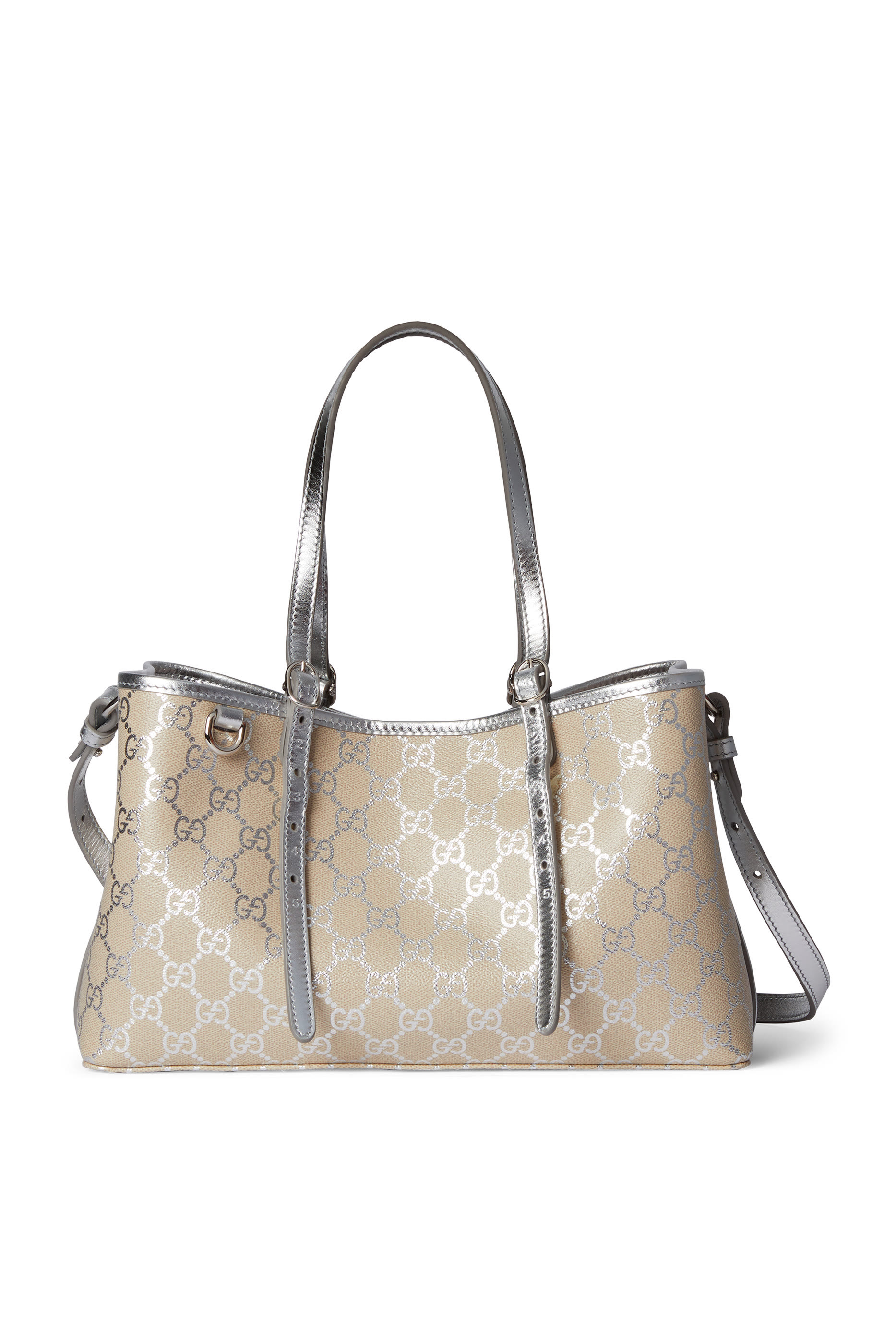 حقيبة يد متوسطة بشعار الماركة