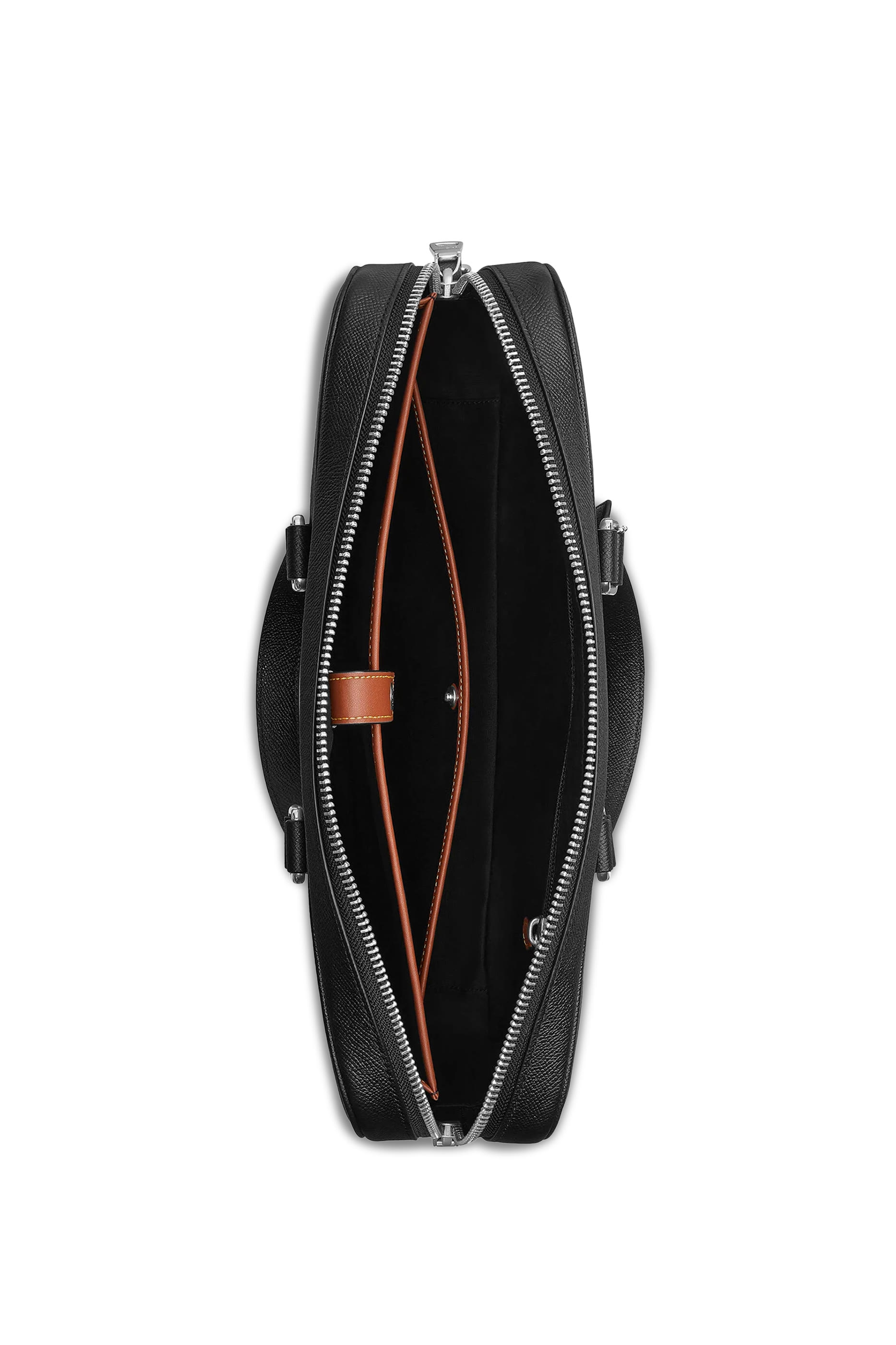 حقيبة كادن بريف قماش قنب مزينة بشعار الماركة