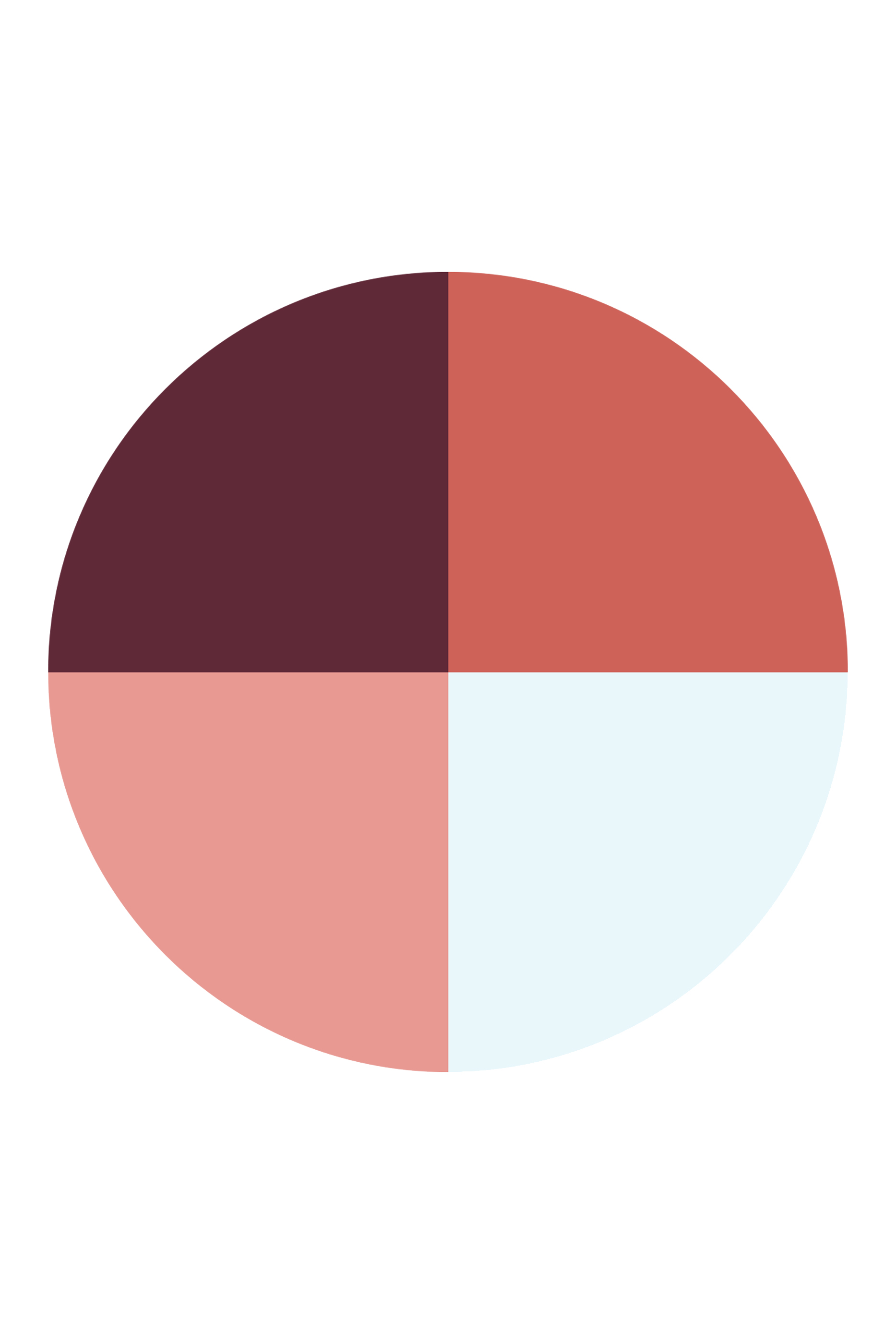 لوحة ظلال عيون أومبري جي بأربعة ألوان