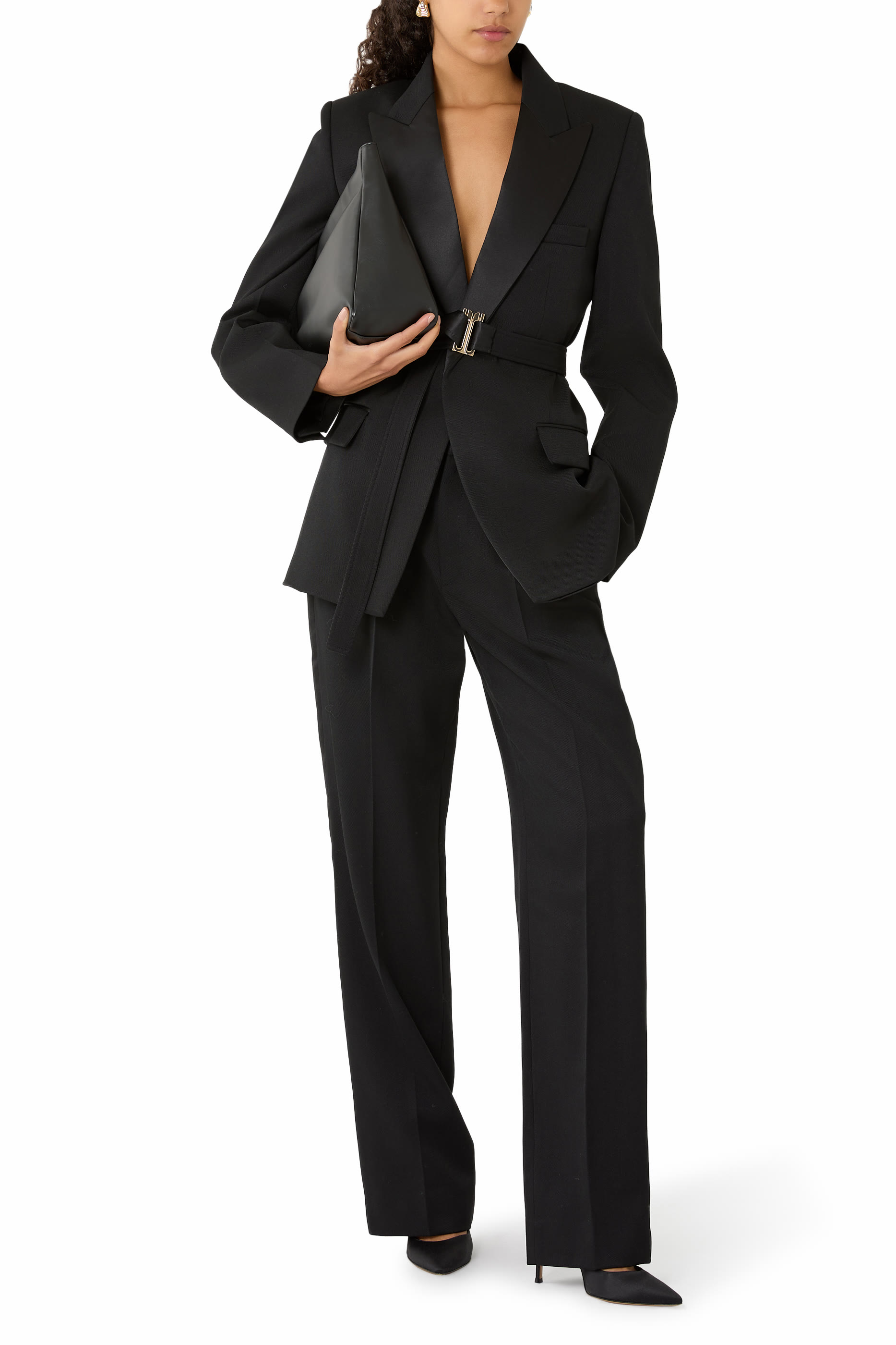 بنطال بقصة ساق مستقيمة